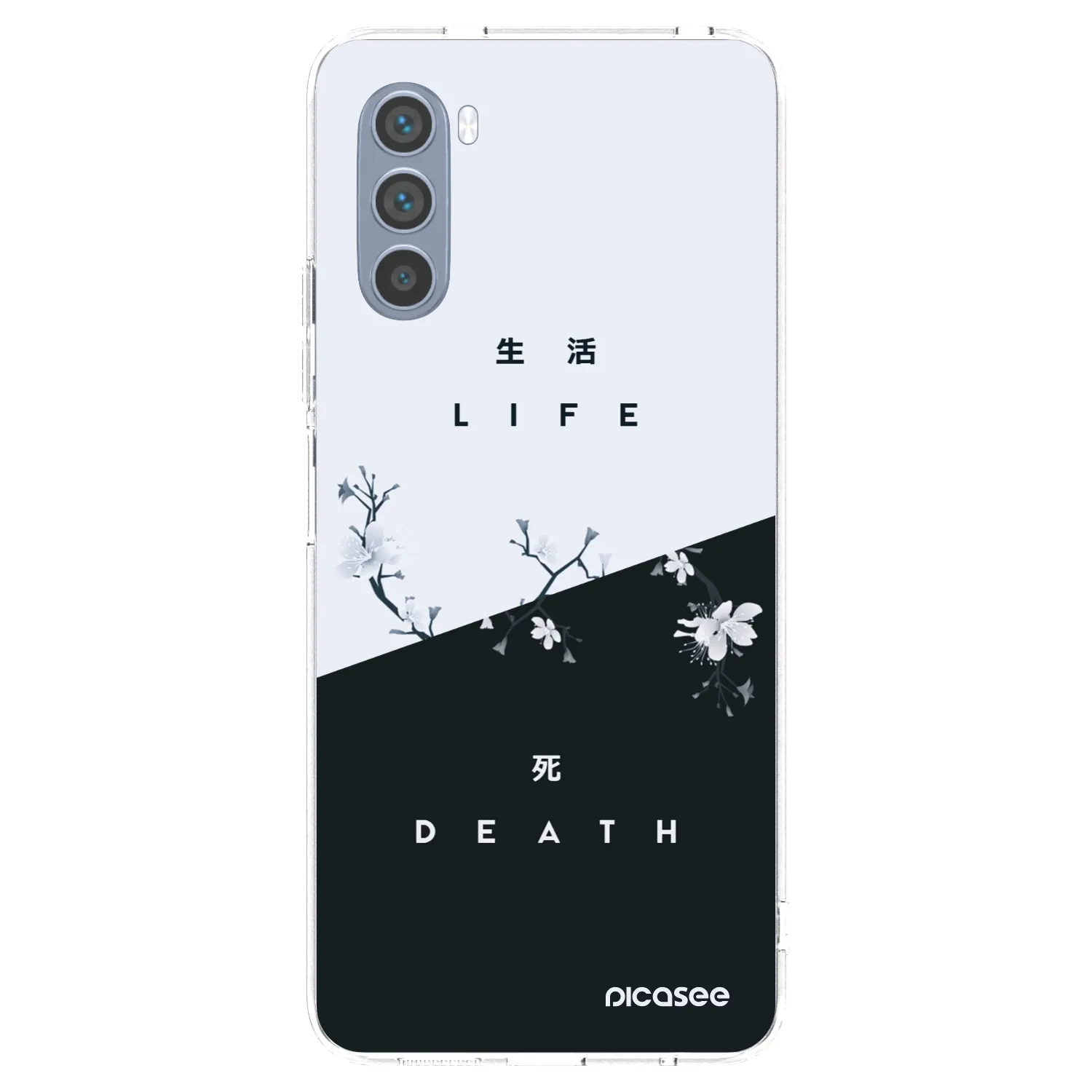 Picasee silikonska prozirna maskica za Motorola Moto G62 - Life - Death