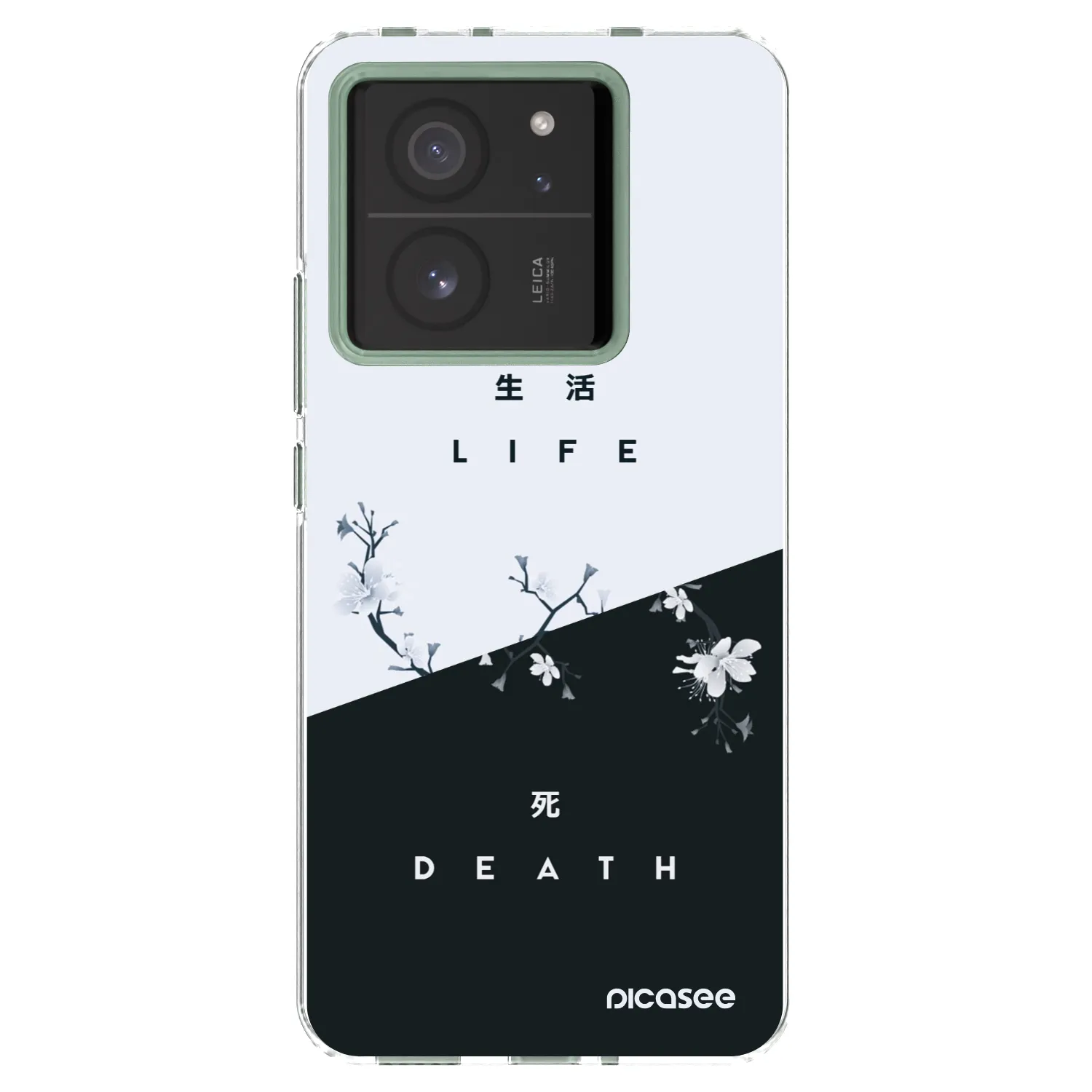 Picasee silikonska prozirna maskica za Xiaomi 13T - Life - Death