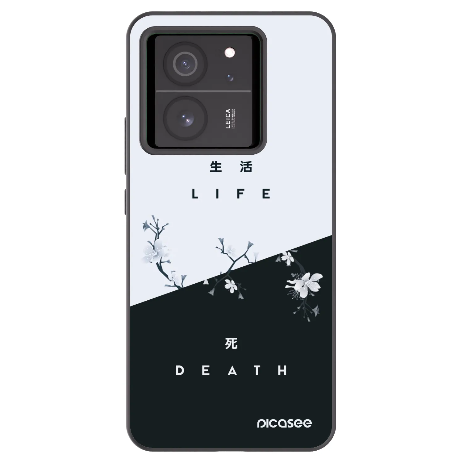 Picasee crna silikonska maskica za Xiaomi 13T Pro - Life - Death