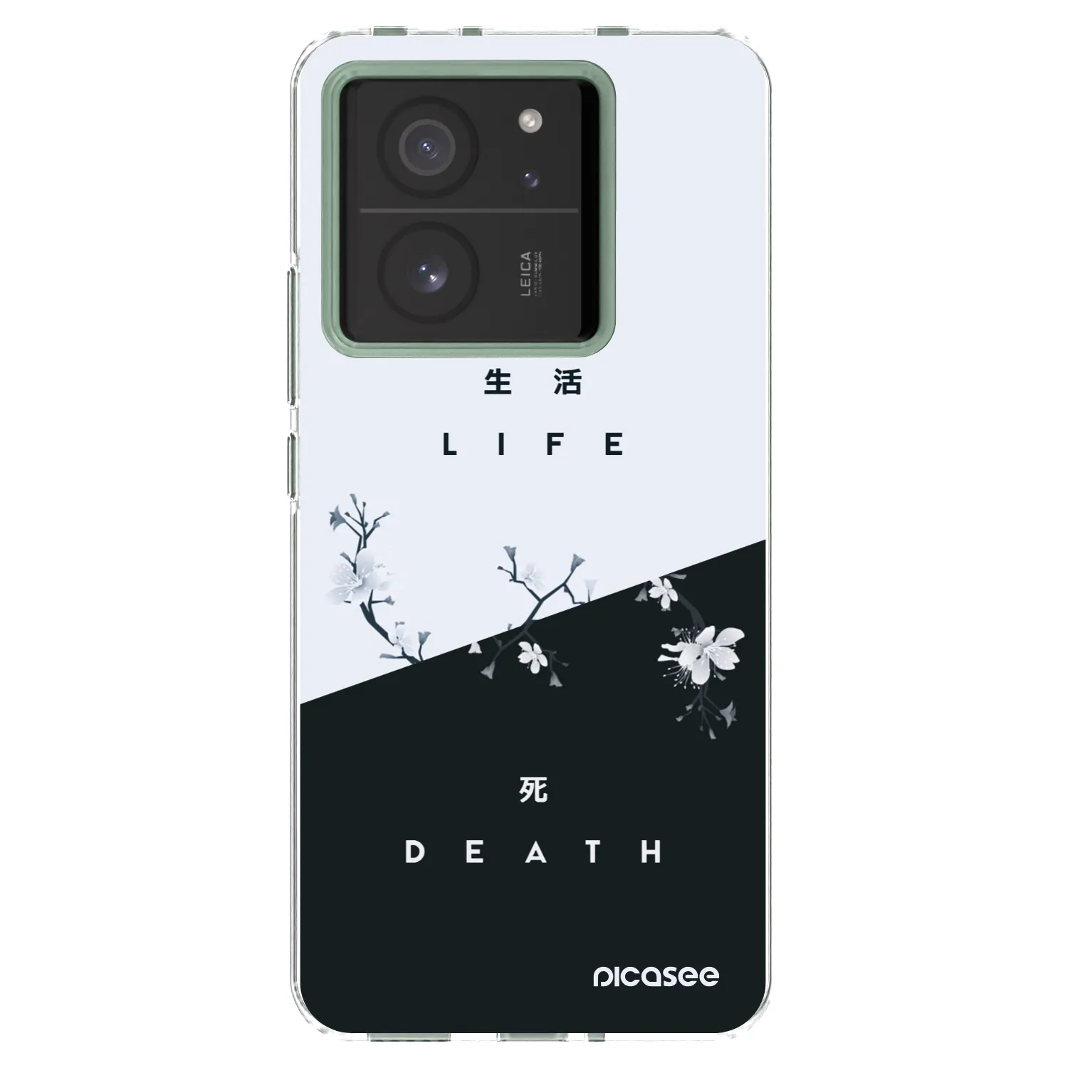 Picasee silikonska prozirna maskica za Xiaomi 13T Pro - Life - Death