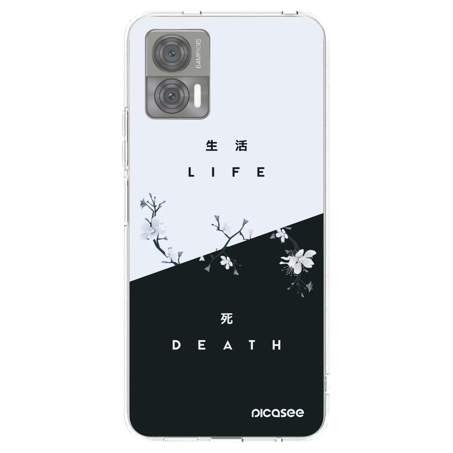 Picasee silikonska prozirna maskica za Motorola Edge 30 Neo - Life - Death