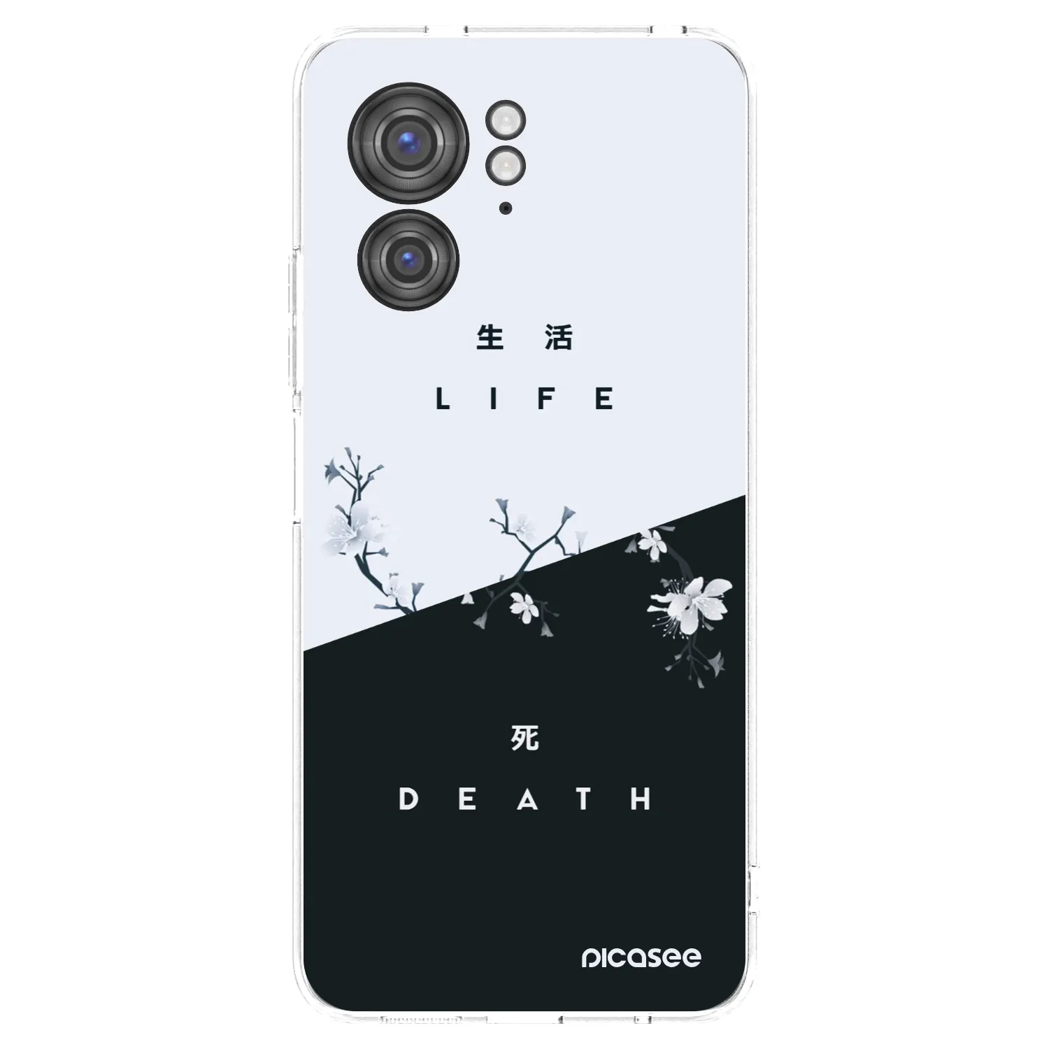 Picasee silikonska prozirna maskica za Motorola Edge 40 - Life - Death
