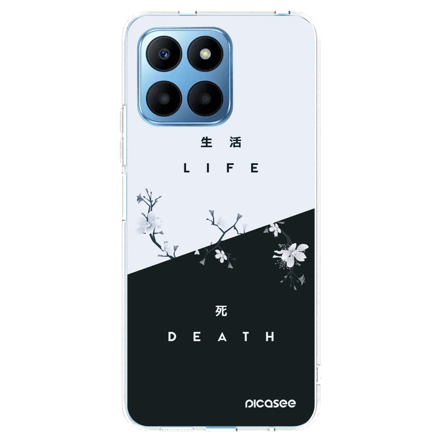 Picasee silikonska prozirna maskica za Honor 70 Lite - Life - Death