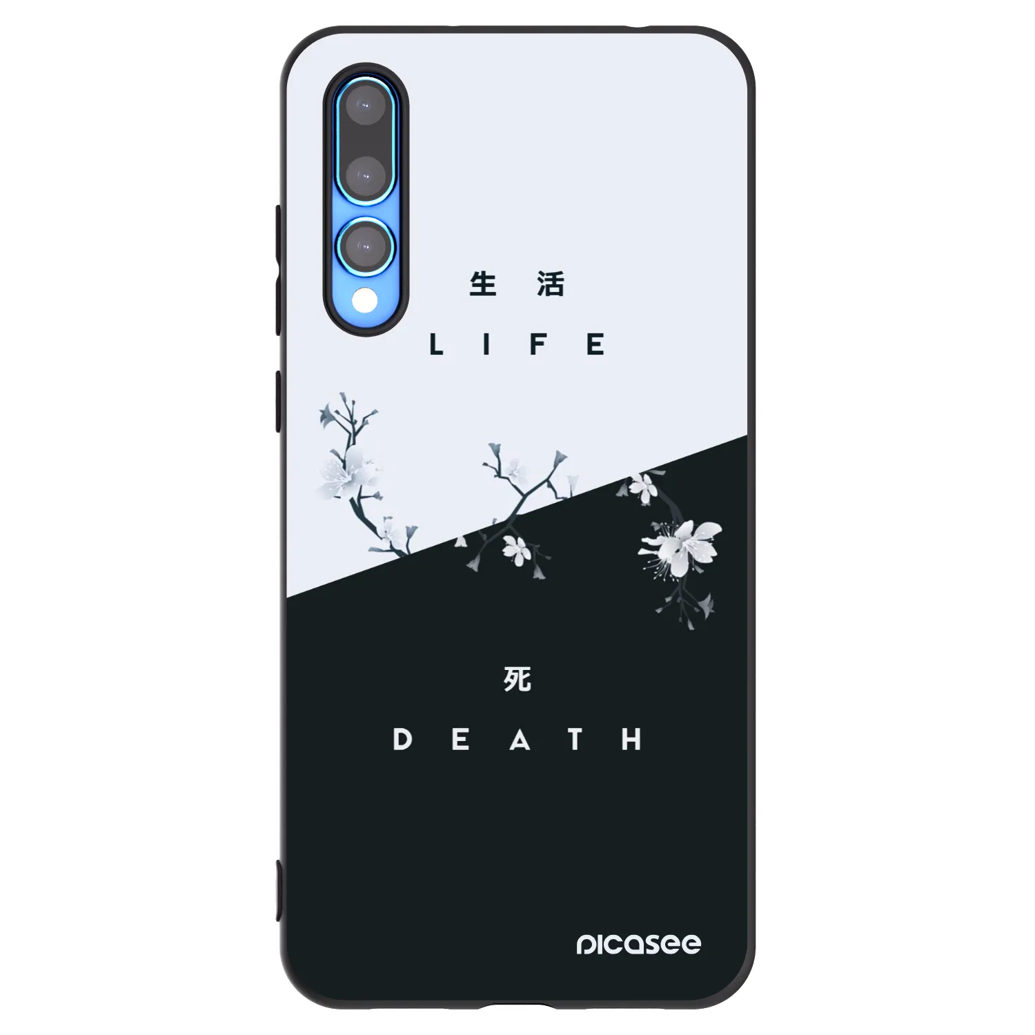 Picasee crna silikonska maskica za Huawei P20 Pro - Life - Death