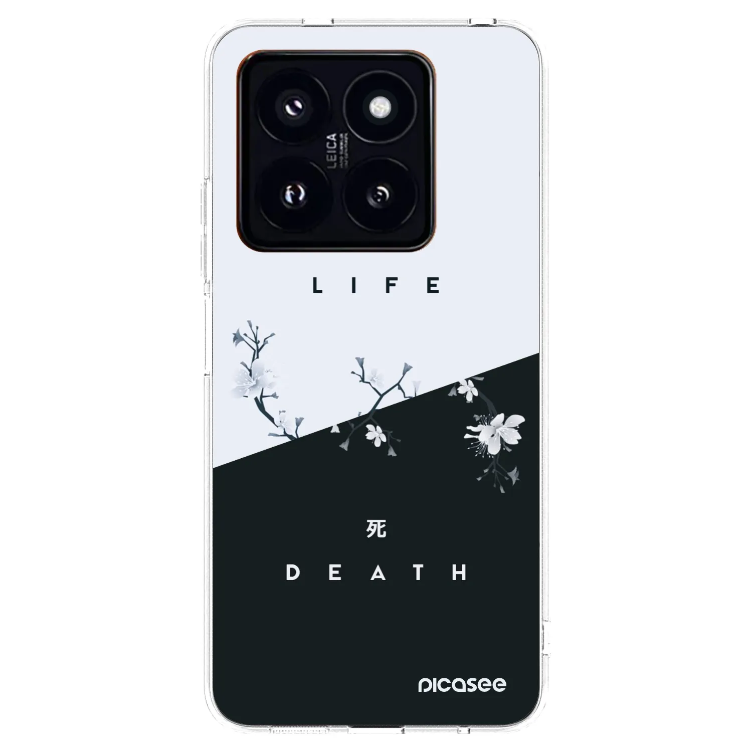 Picasee silikonska prozirna maskica za Xiaomi 14 Pro - Life - Death