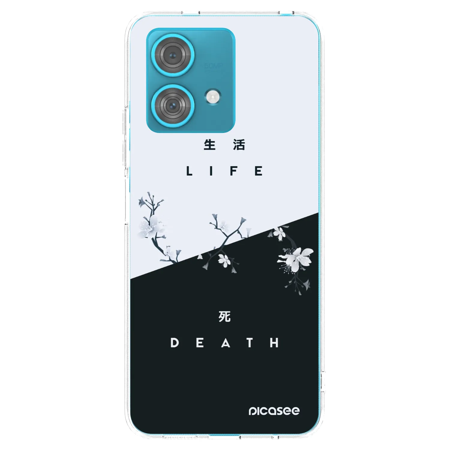 Picasee silikonska prozirna maskica za Motorola Edge 40 Neo - Life - Death