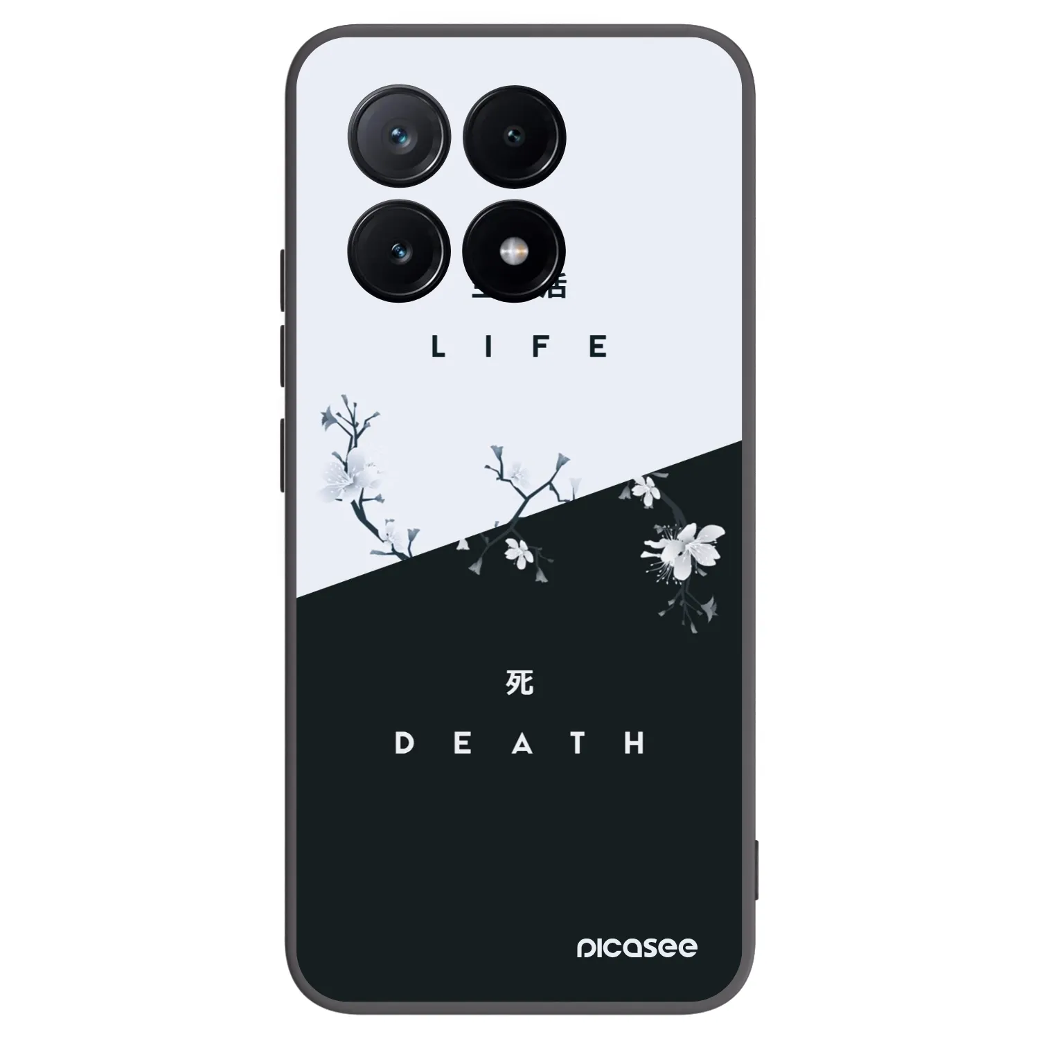Picasee crna silikonska maskica za Xiaomi Poco X6 Pro - Life - Death