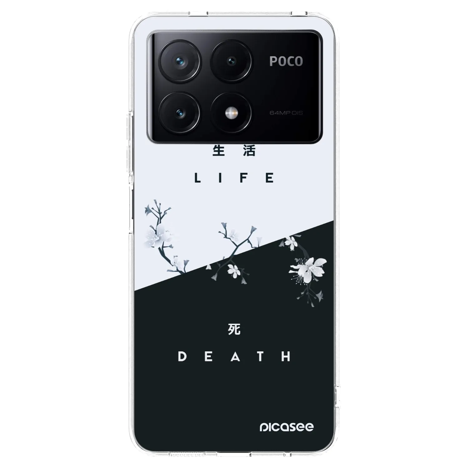 Picasee silikonska prozirna maskica za Xiaomi Poco X6 Pro - Life - Death