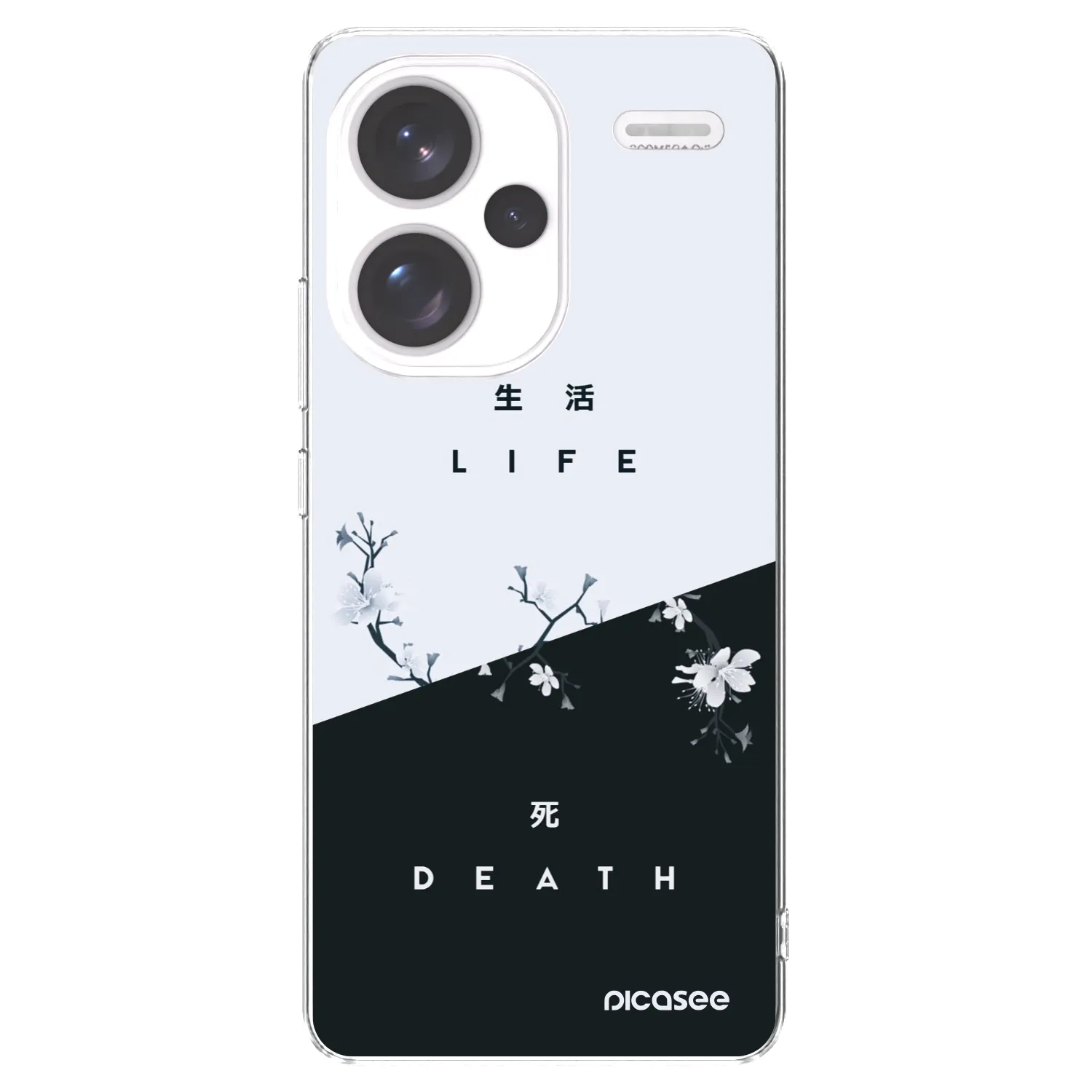 Picasee silikonska prozirna maskica za Xiaomi Redmi Note 13 Pro+ 5G - Life - Death
