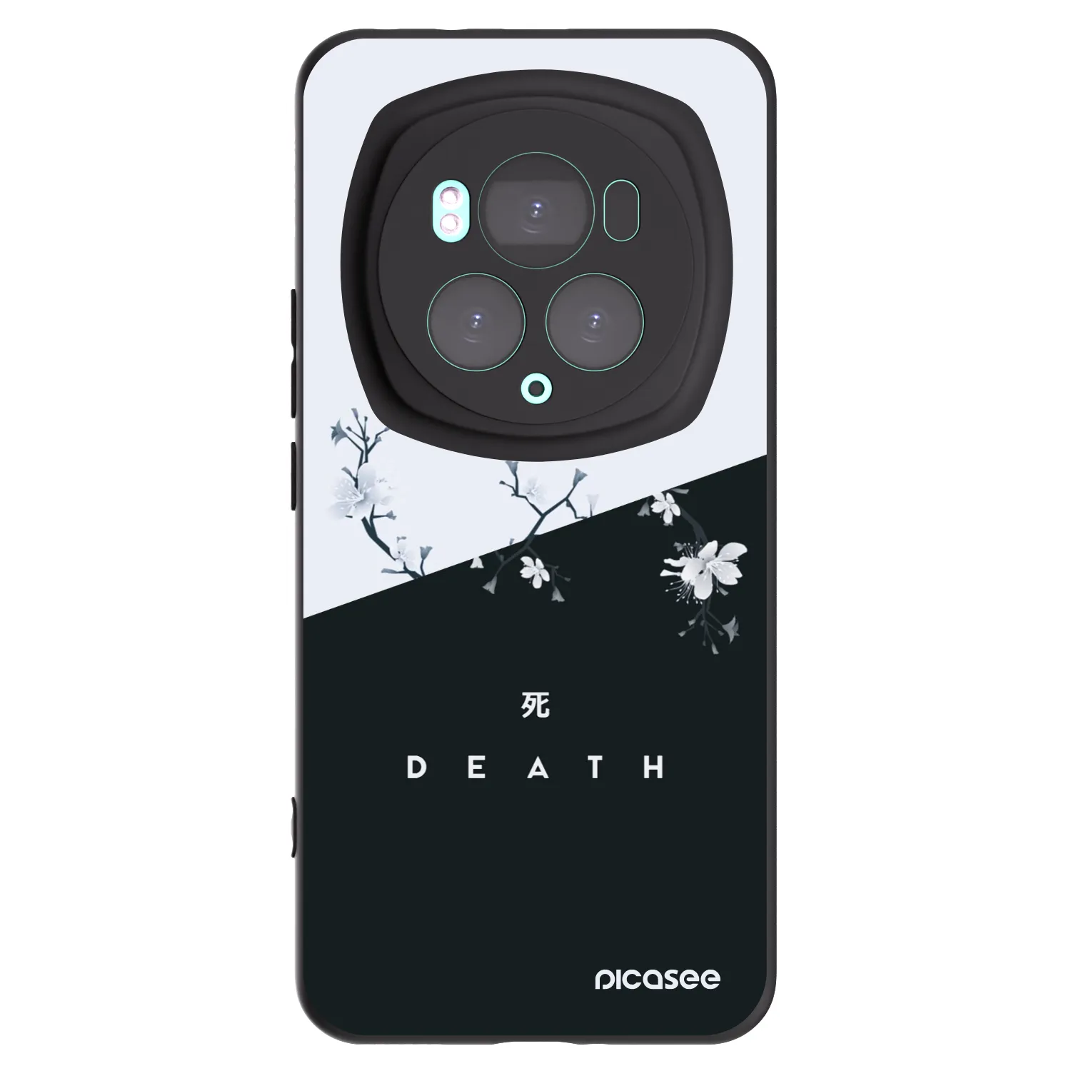 Picasee crna silikonska maskica za Honor Magic6 Pro - Life - Death