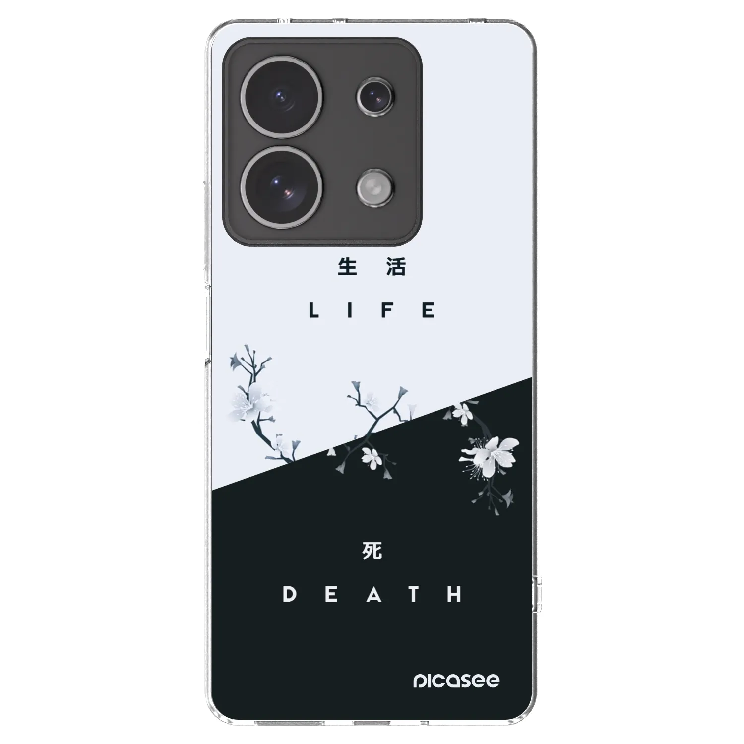 Picasee silikonska prozirna maskica za Xiaomi Redmi Note 13 4G - Life - Death