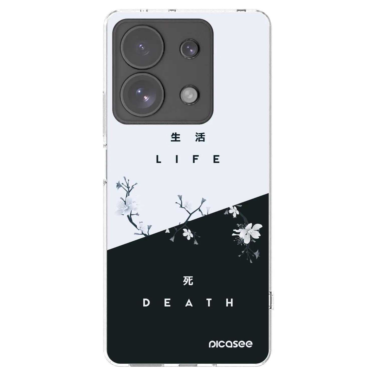Picasee silikonska prozirna maskica za Xiaomi Redmi Note 13 Pro 4G - Life - Death