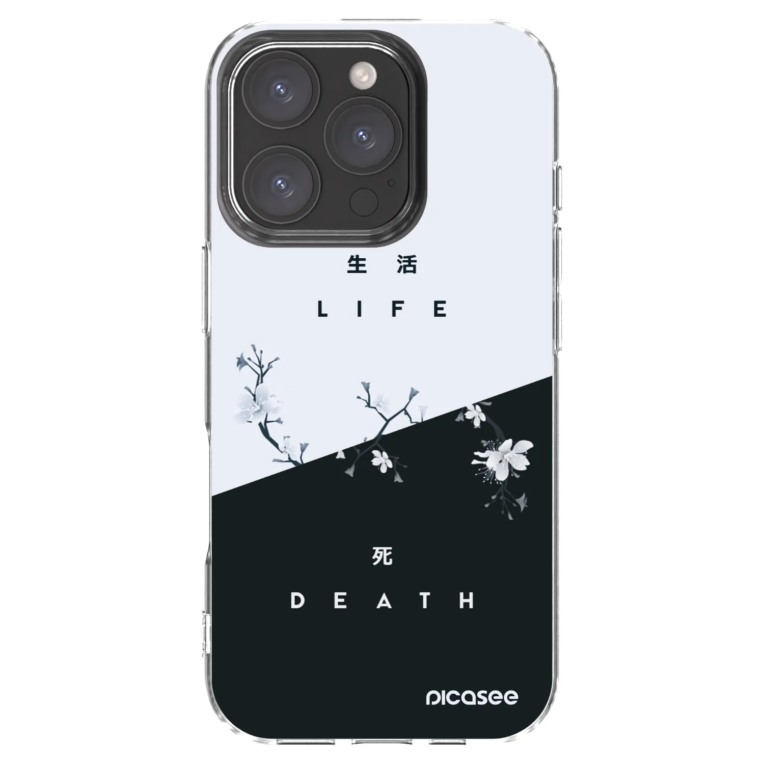 Picasee silikonska prozirna maskica za Apple iPhone 16 Pro - Life - Death