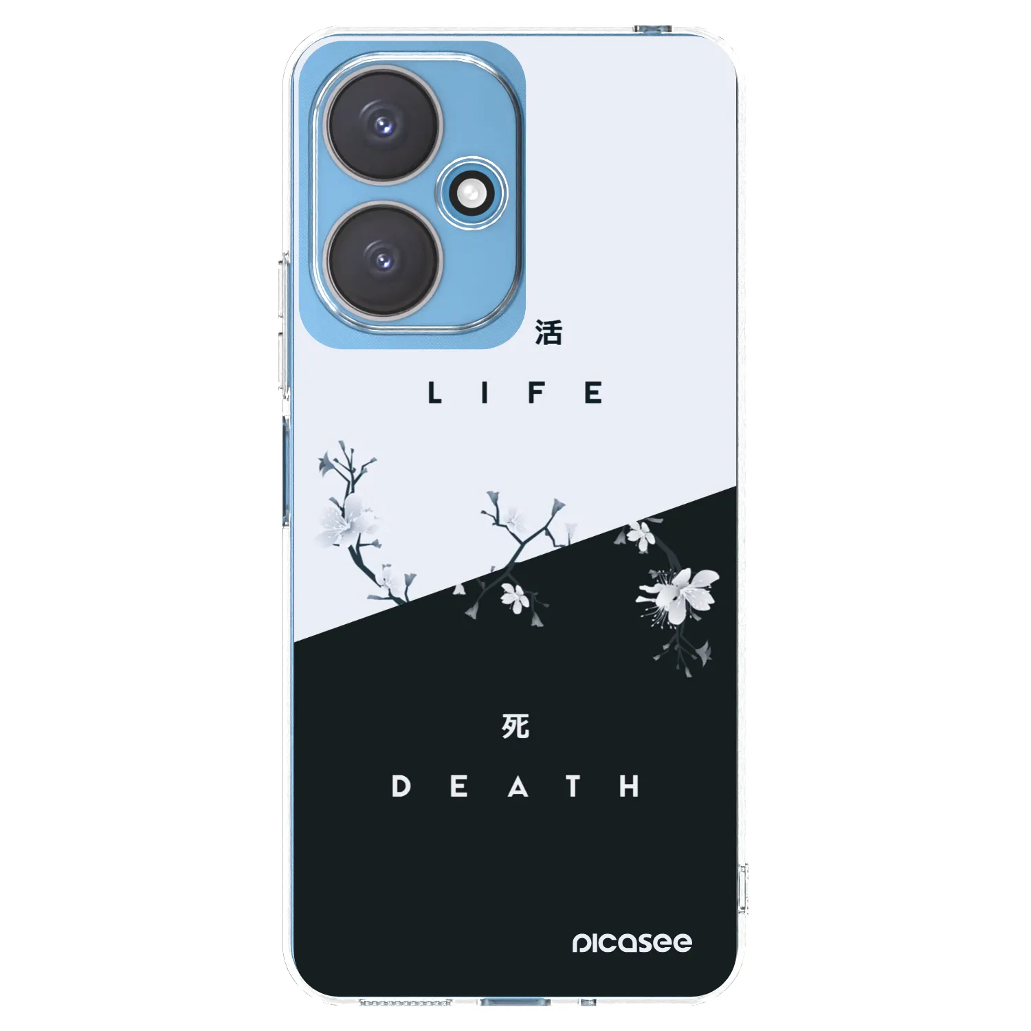 Picasee silikonska prozirna maskica za Xiaomi Redmi 13C 5G - Life - Death