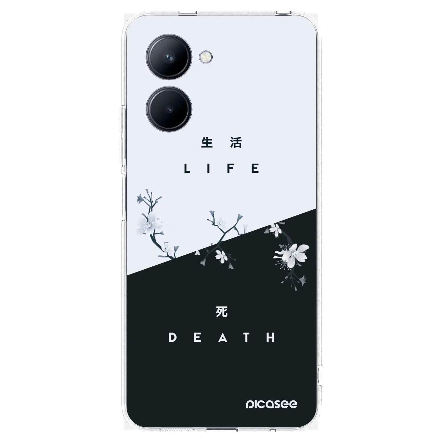 Picasee silikonska prozirna maskica za Realme C33 (2023) - Life - Death