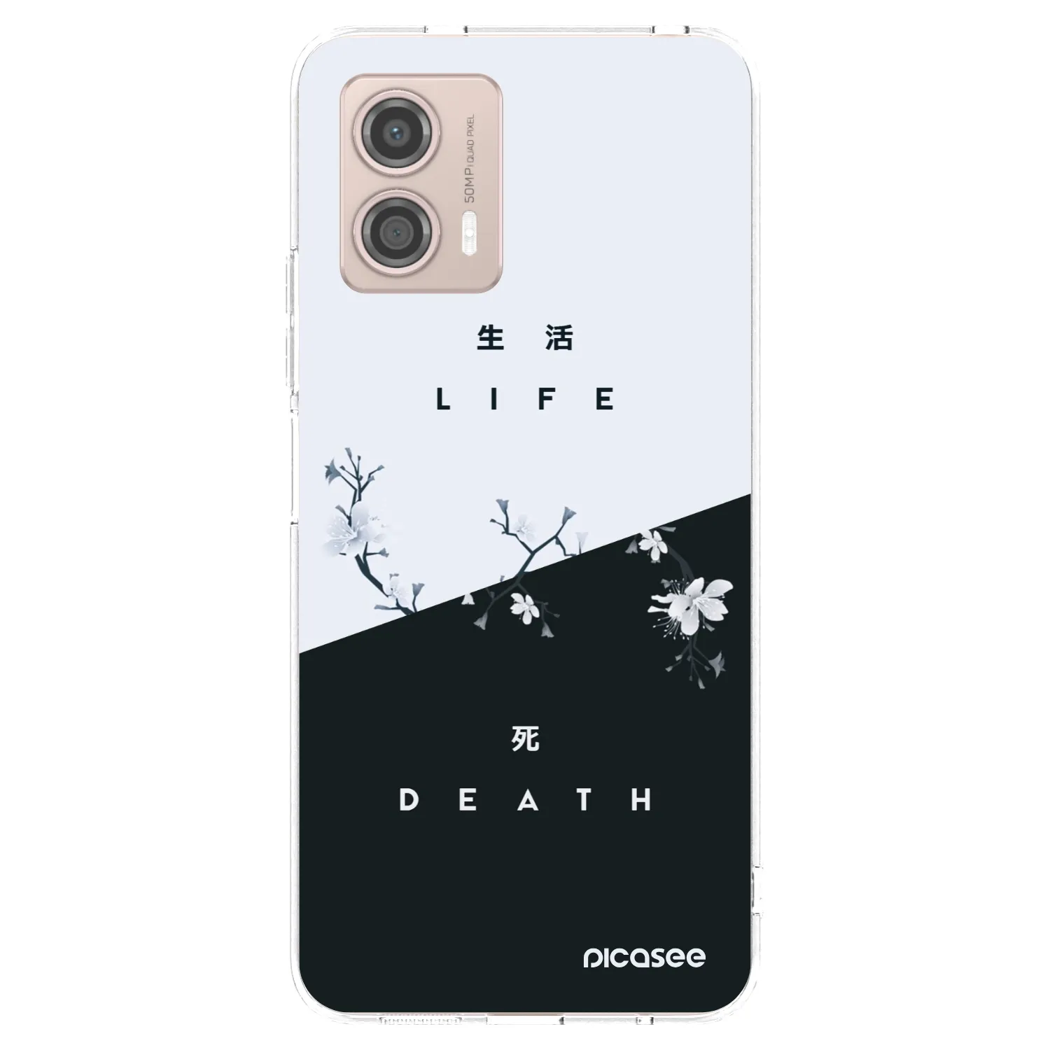 Picasee silikonska prozirna maskica za Motorola Moto G53 5G - Life - Death