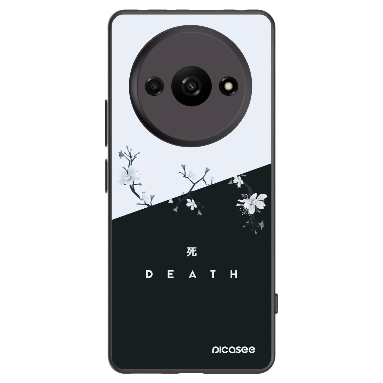 Picasee crna silikonska maskica za Xiaomi Redmi A3 - Life - Death