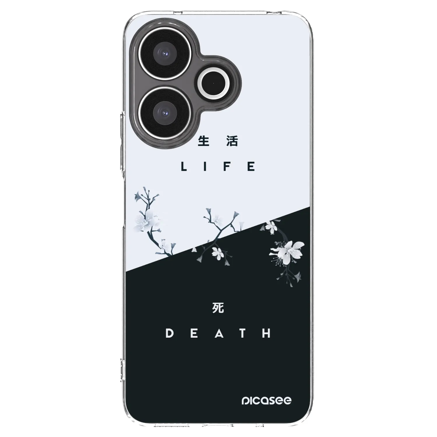 Picasee silikonska prozirna maskica za Xiaomi Redmi 13 4G - Life - Death