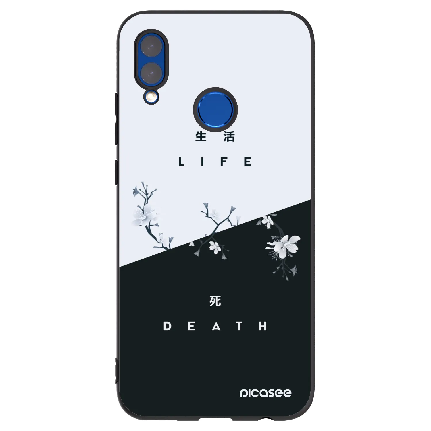 Picasee crna silikonska maskica za Huawei P Smart 2019 - Life - Death