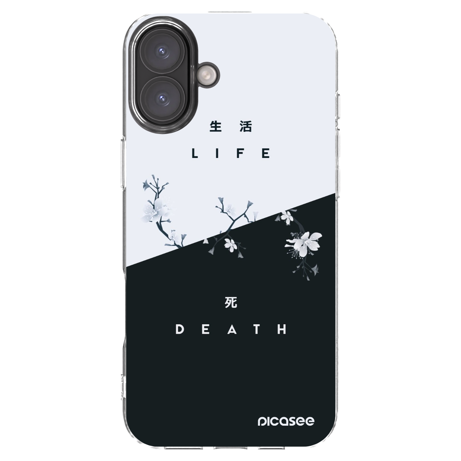 Picasee silikonska prozirna maskica za Apple iPhone 16 Plus - Life - Death