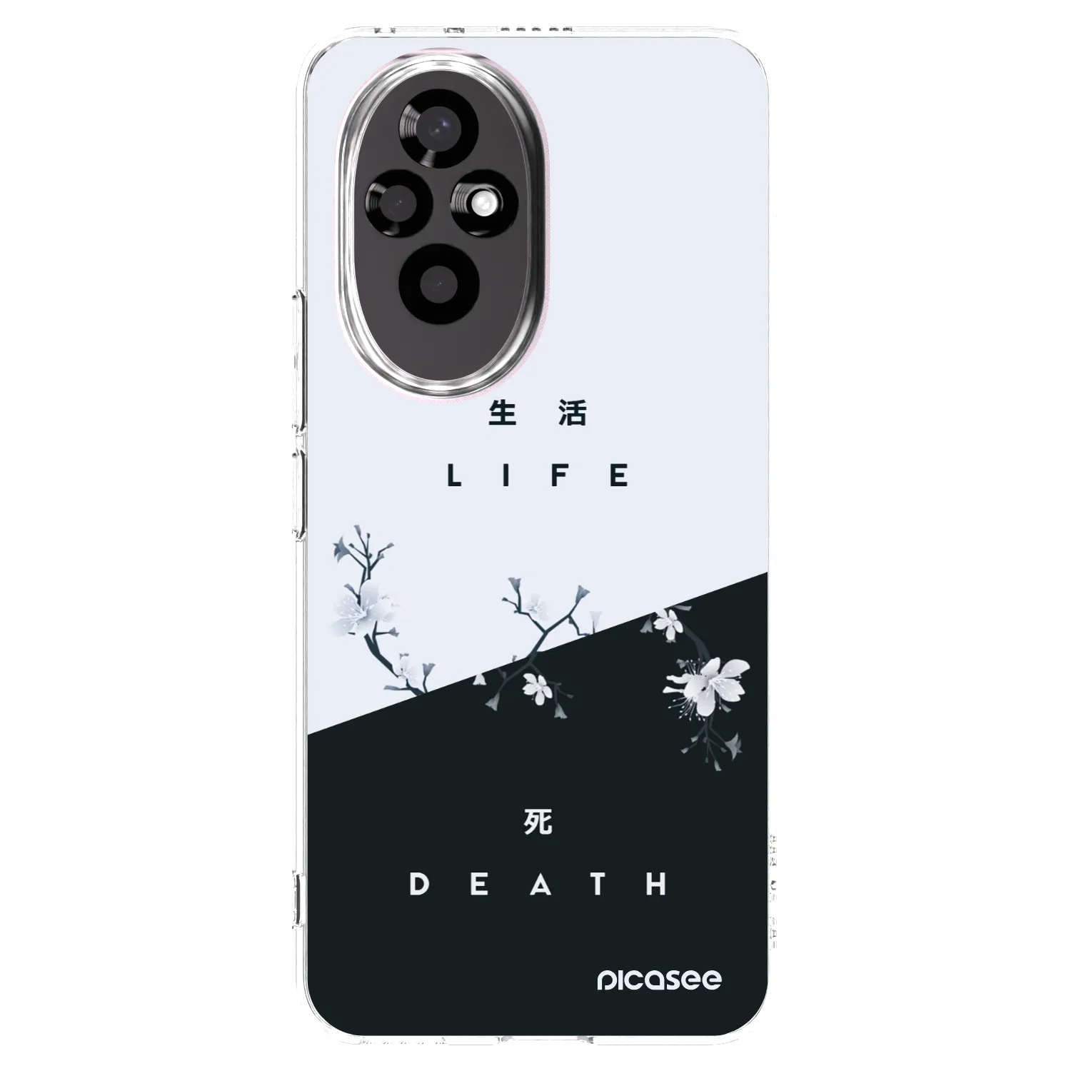 Picasee silikonska prozirna maskica za Honor 200 Pro 5G - Life - Death
