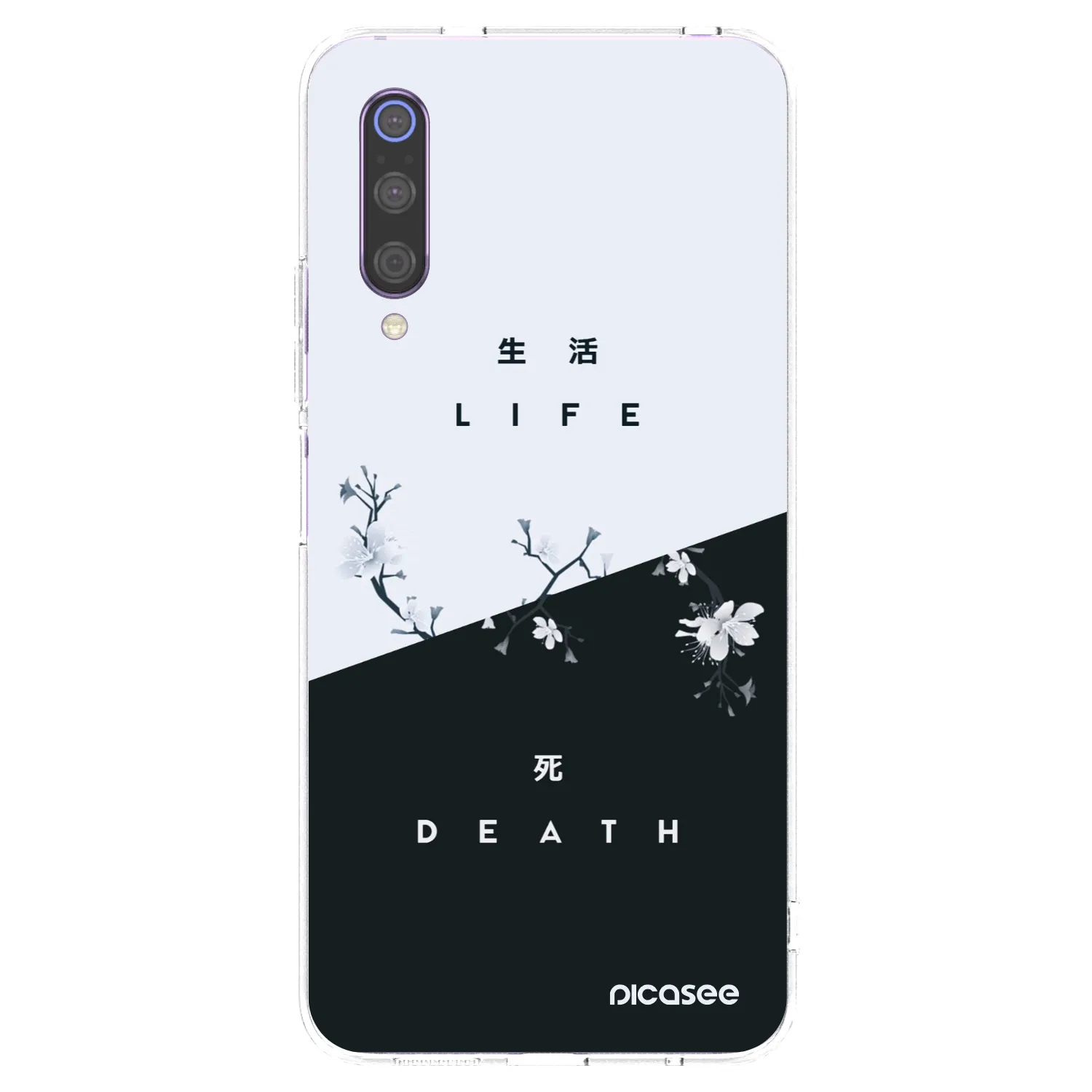 Picasee silikonska prozirna maskica za Xiaomi Mi 9 - Life - Death
