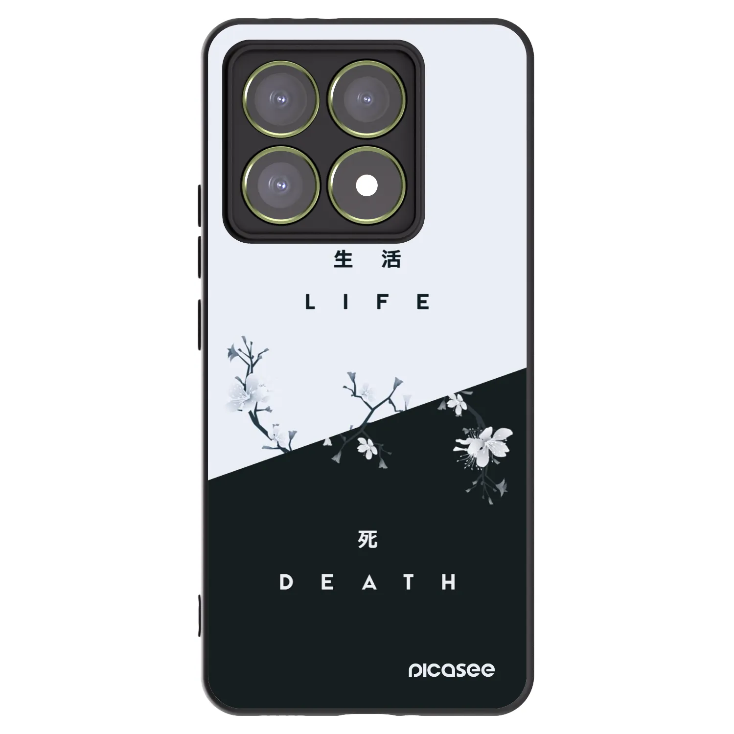 Picasee crna silikonska maskica za Xiaomi 14T - Life - Death