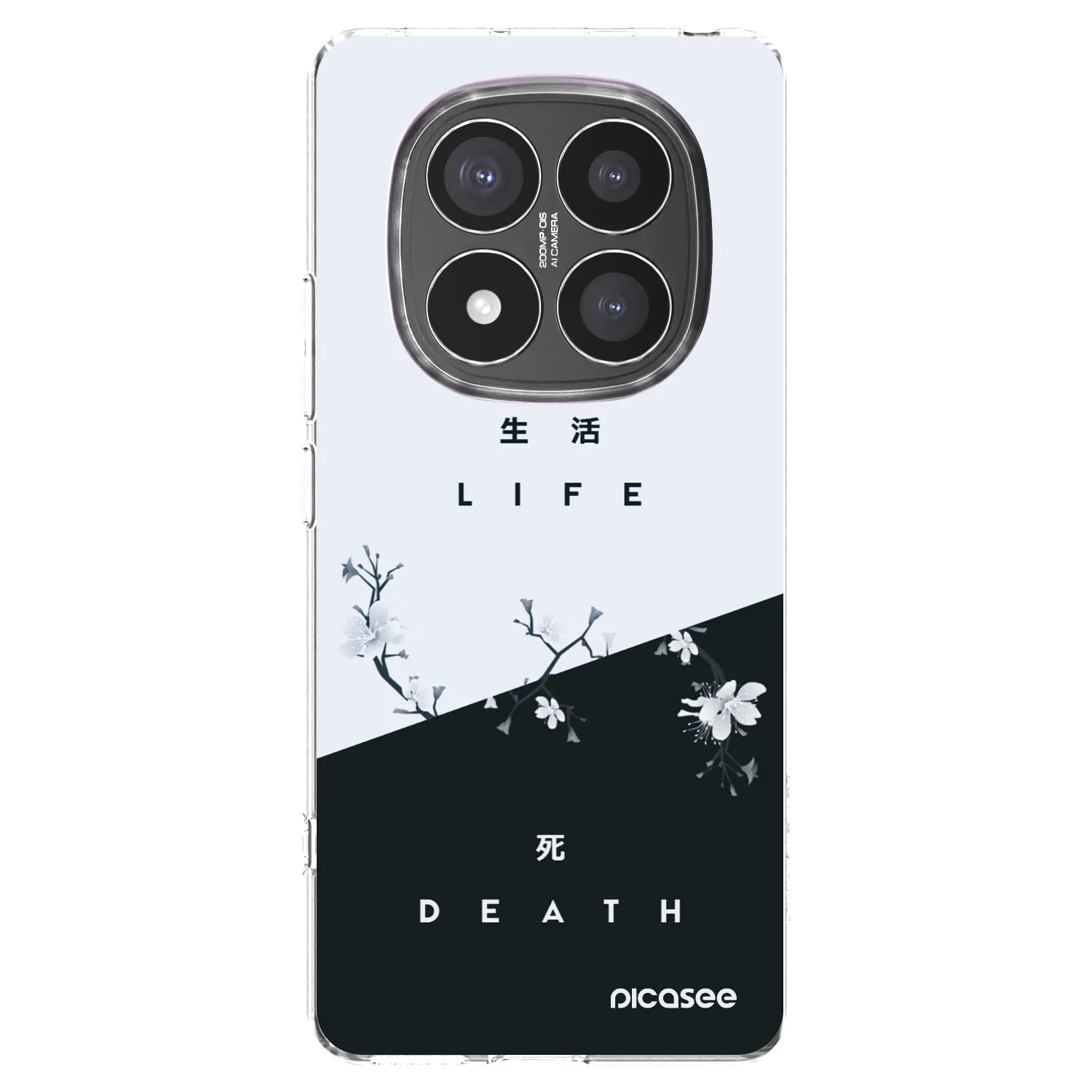 Picasee silikonska prozirna maskica za Xiaomi Redmi Note 14 Pro+ 5G - Life - Death