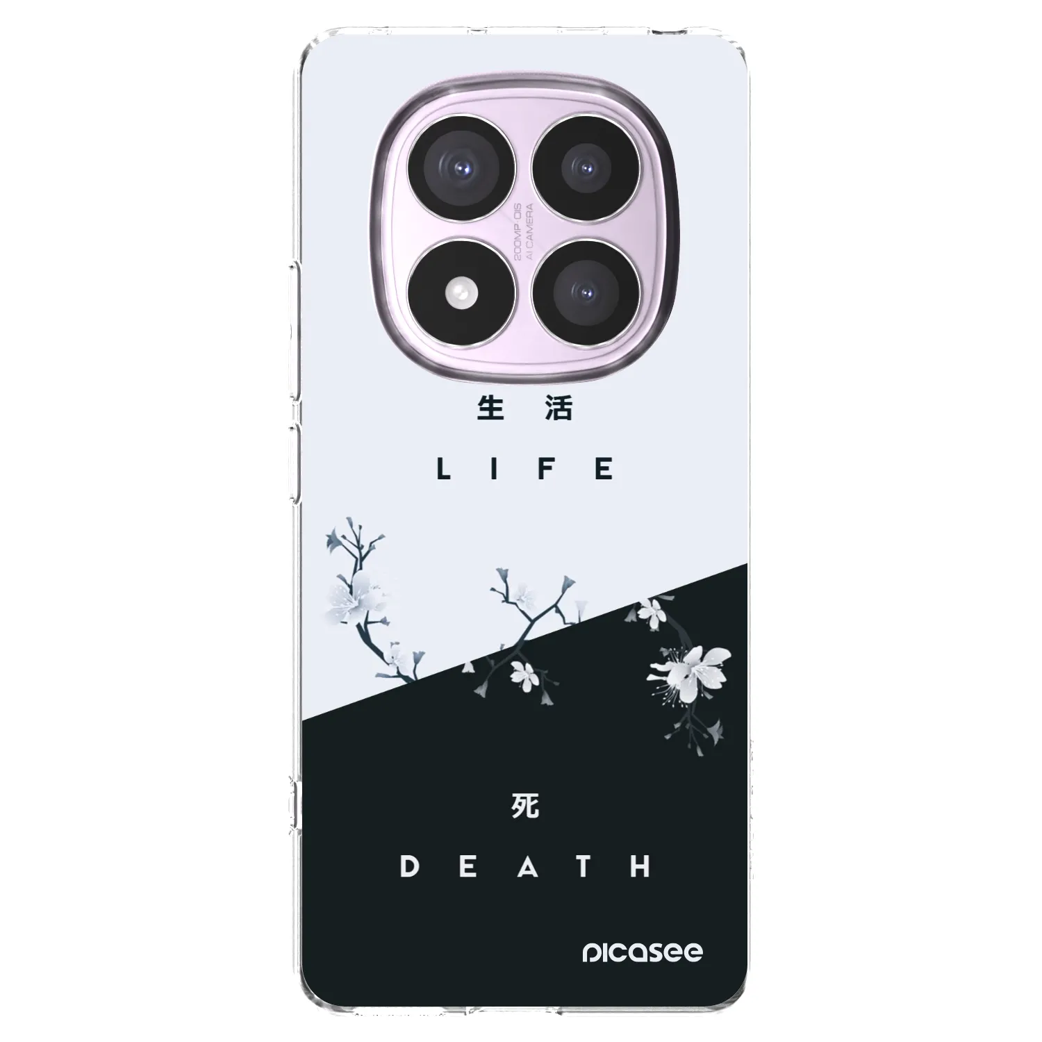 Picasee silikonska prozirna maskica za Xiaomi Redmi Note 14 Pro 5G - Life - Death