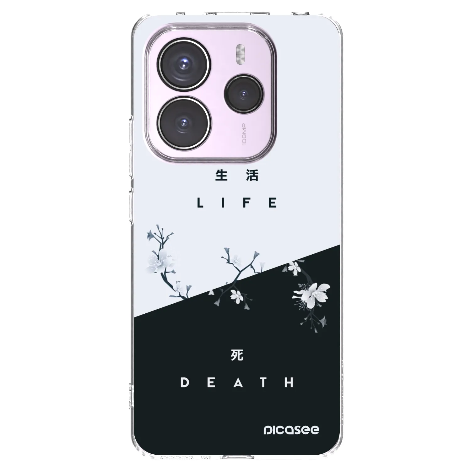 Picasee silikonska prozirna maskica za Xiaomi Redmi Note 14 5G - Life - Death