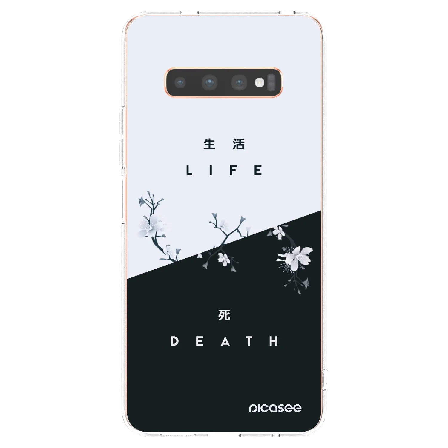 Picasee silikonska prozirna maskica za Samsung Galaxy S10 Plus G975 - Life - Death