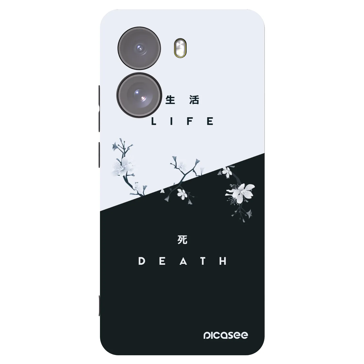 Picasee crna silikonska maskica za Xiaomi Poco X7 - Life - Death