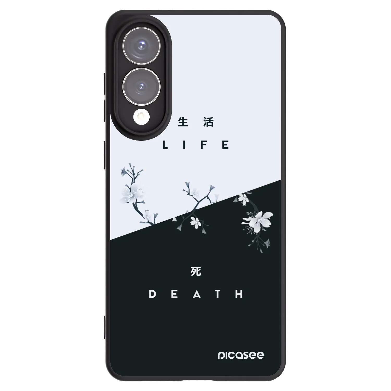 Picasee crna silikonska maskica za Samsung Galaxy S25 Edge 5G - Life - Death
