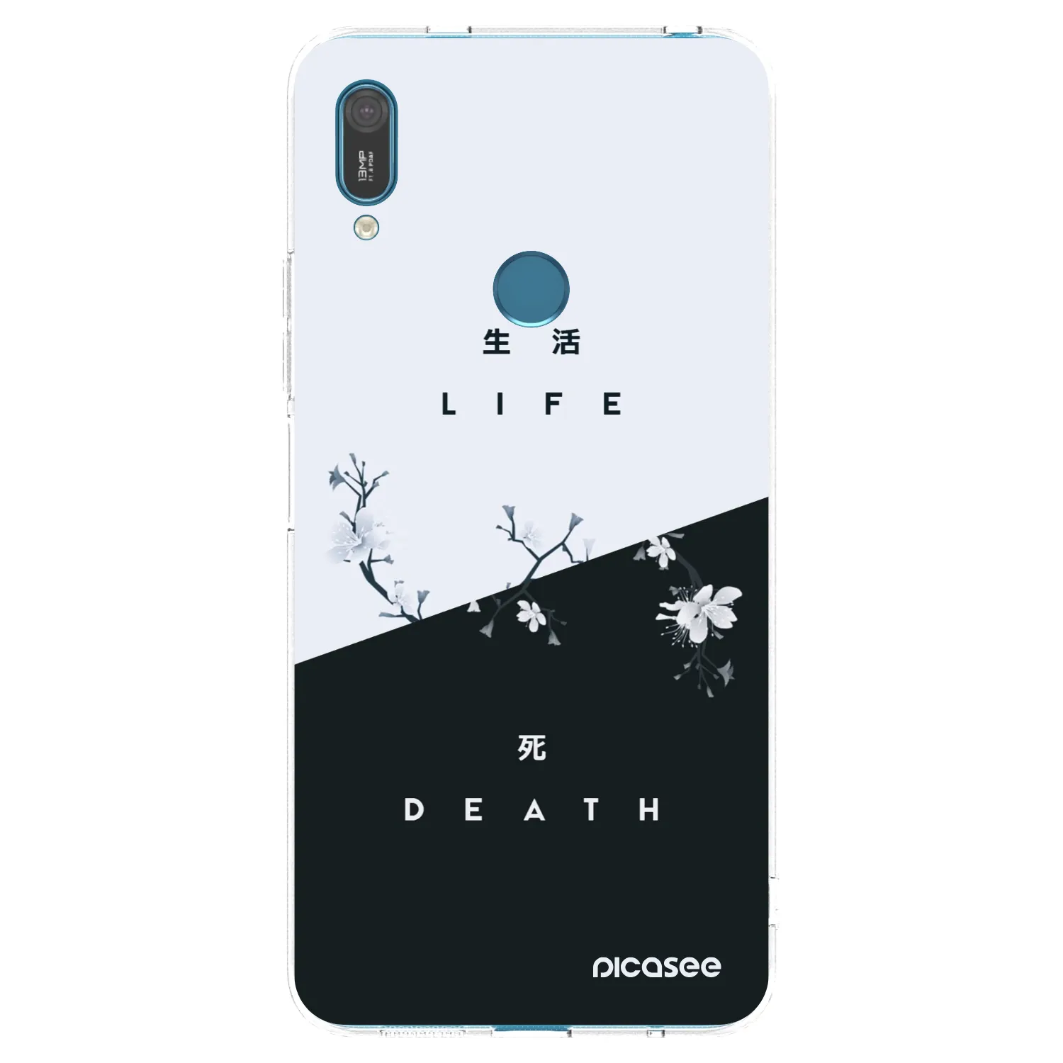 Picasee silikonska prozirna maskica za Huawei Y7 2019 - Life - Death