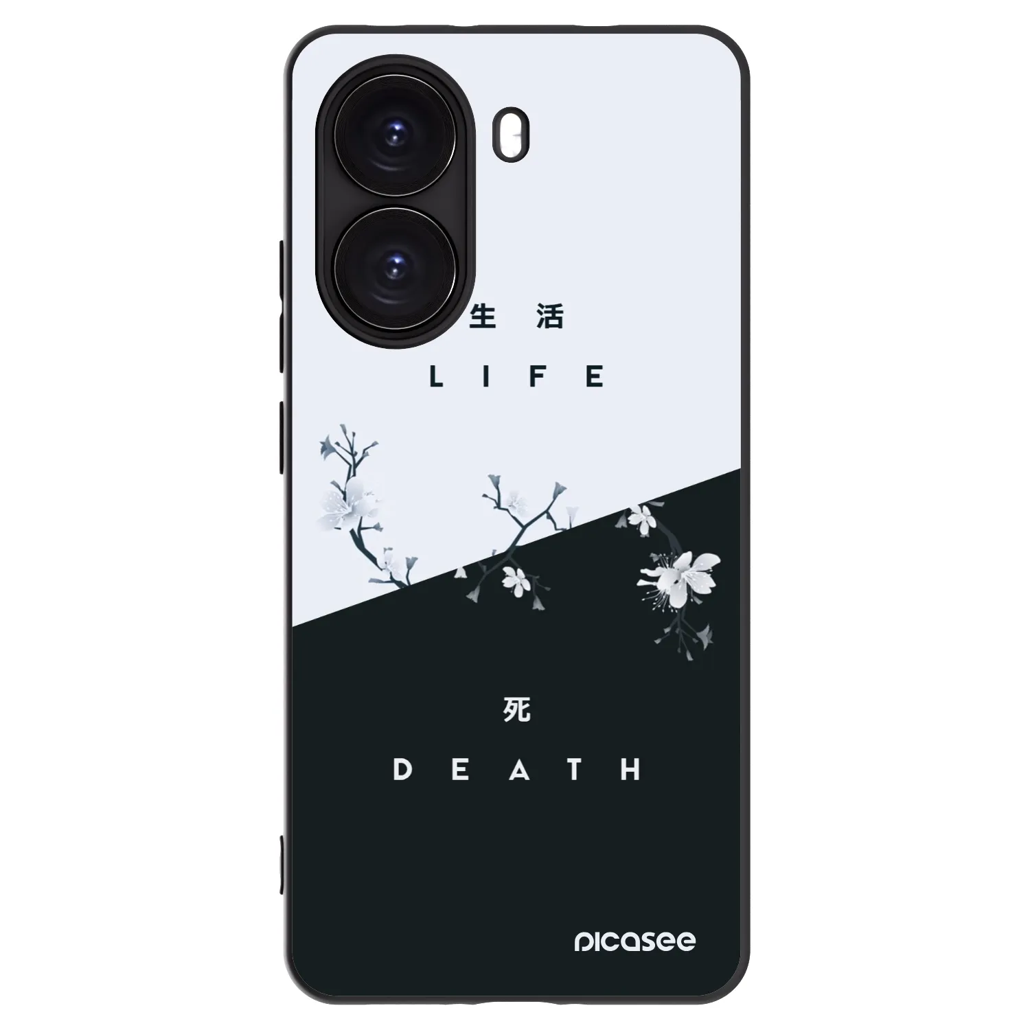 Picasee crna silikonska maskica za Xiaomi Poco X7 Pro 5G - Life - Death