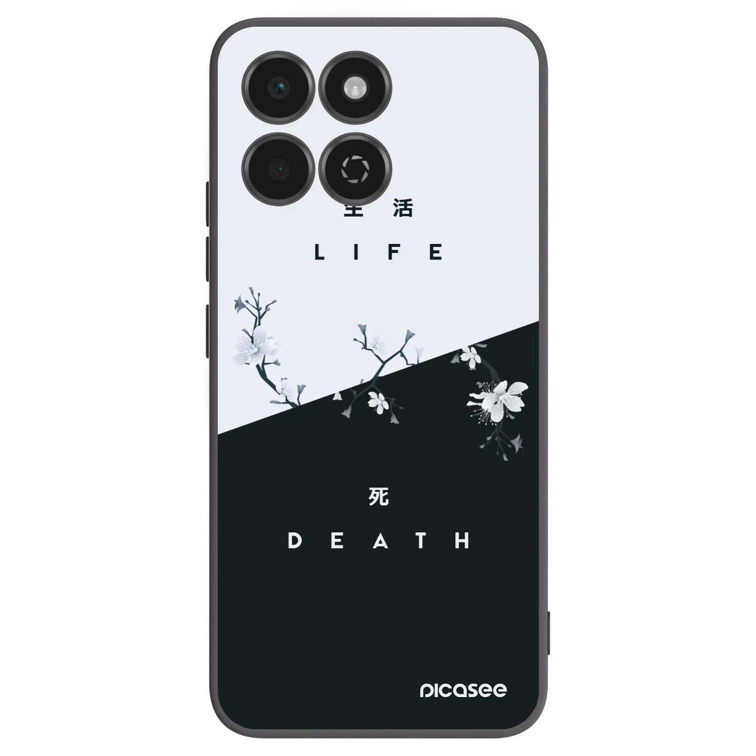 Picasee crna silikonska maskica za Honor 200 Smart 5G - Life - Death