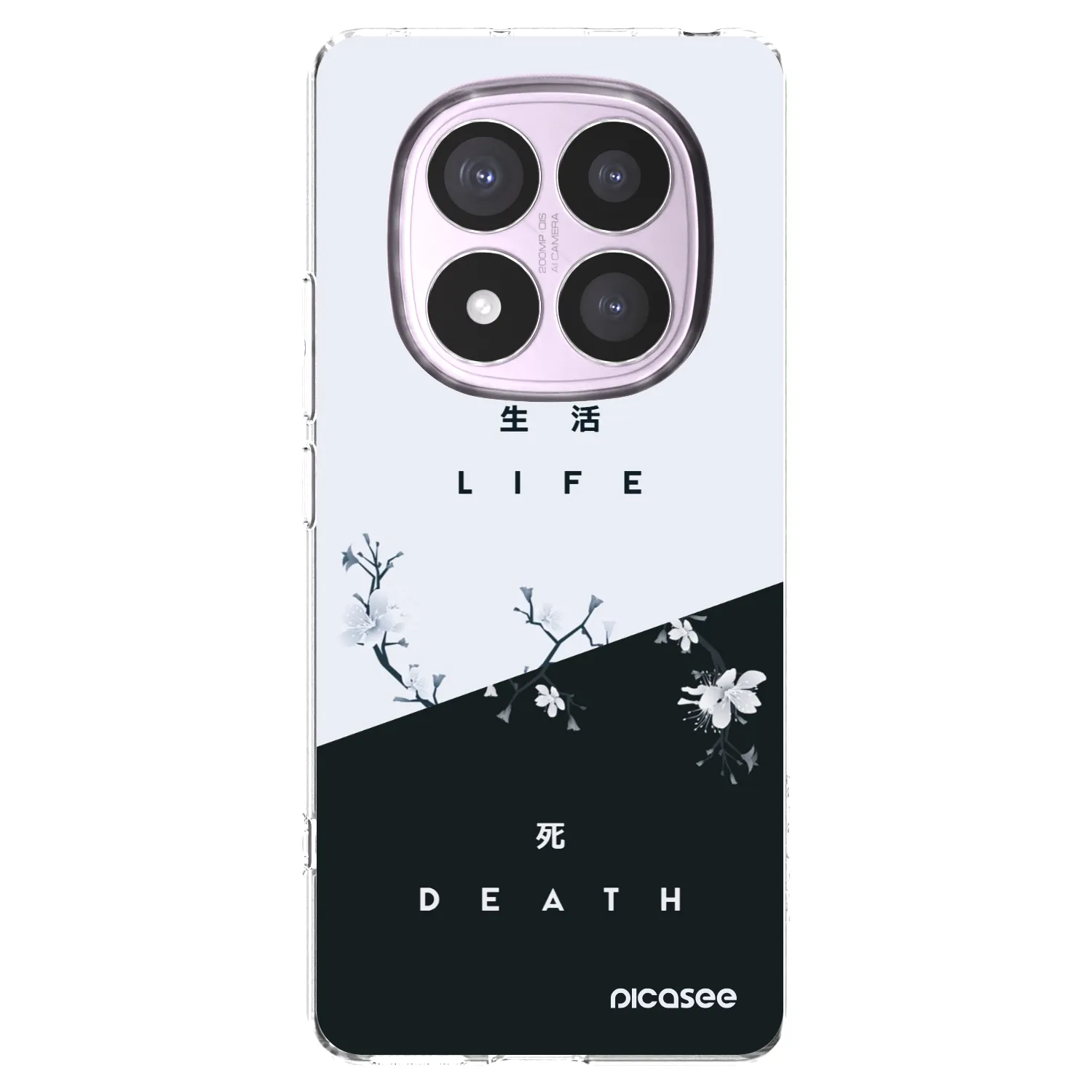 Picasee silikonska prozirna maskica za Xiaomi Redmi Note 14 Pro 4G - Life - Death