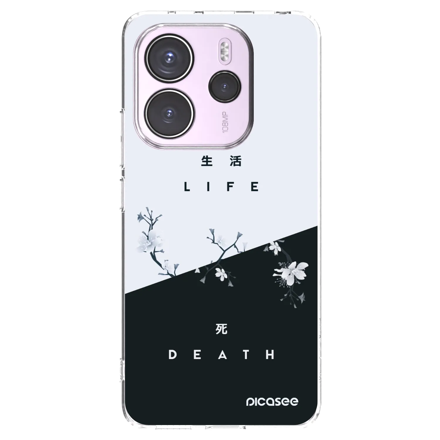 Picasee silikonska prozirna maskica za Xiaomi Redmi Note 14 4G - Life - Death