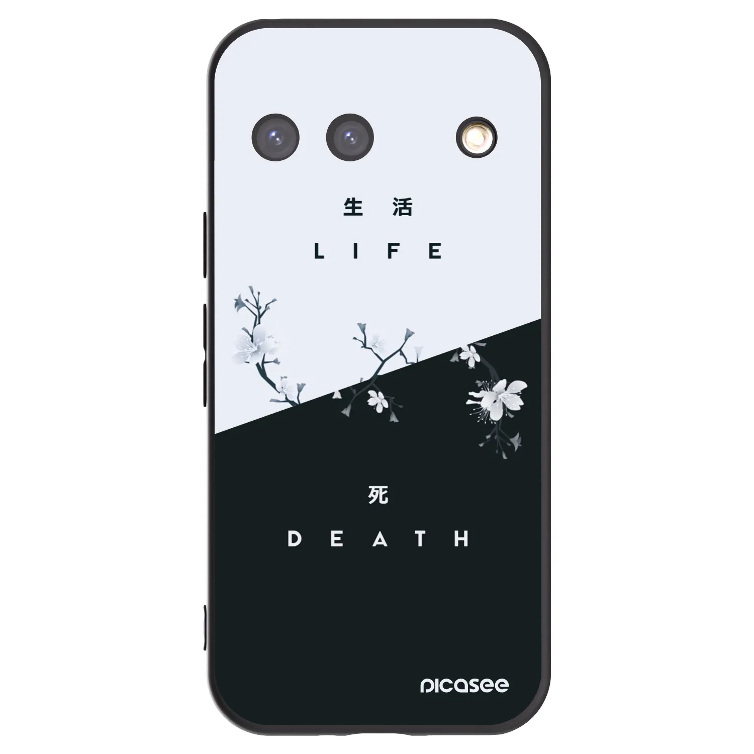 Picasee crna silikonska maskica za Google Pixel 9 - Life - Death