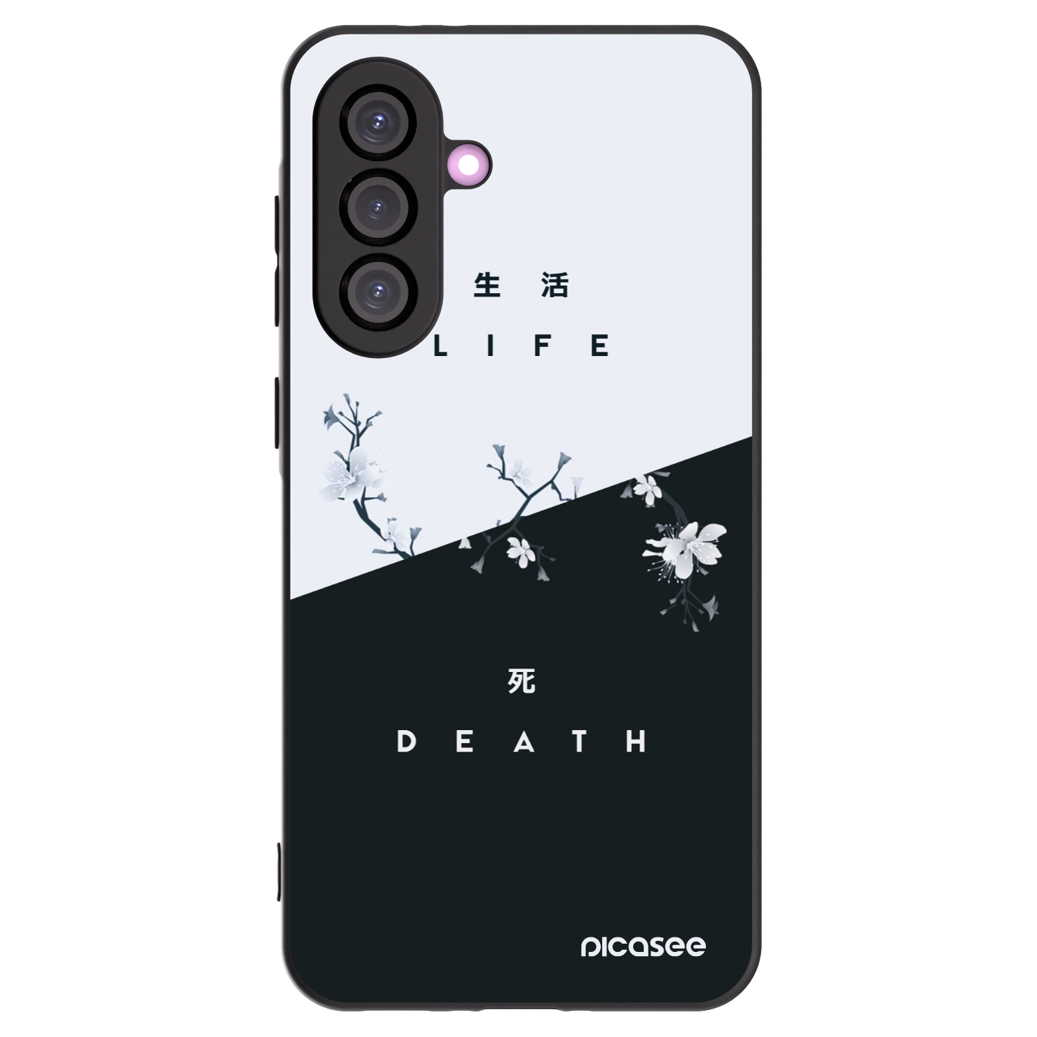 Picasee crna silikonska maskica za Samsung Galaxy A36 5G - Life - Death