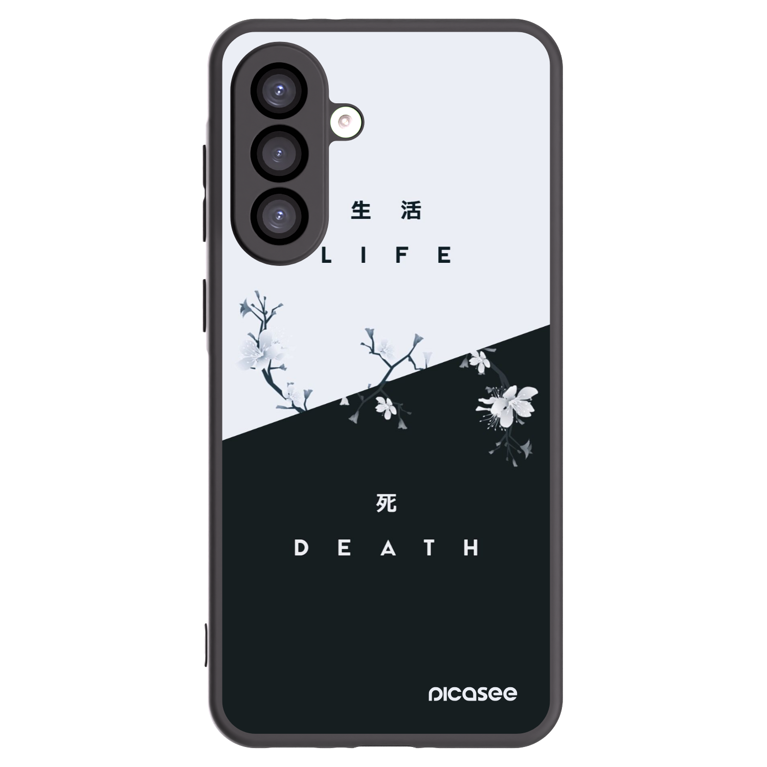 Picasee crna silikonska maskica za Samsung Galaxy A26 5G A266B - Life - Death