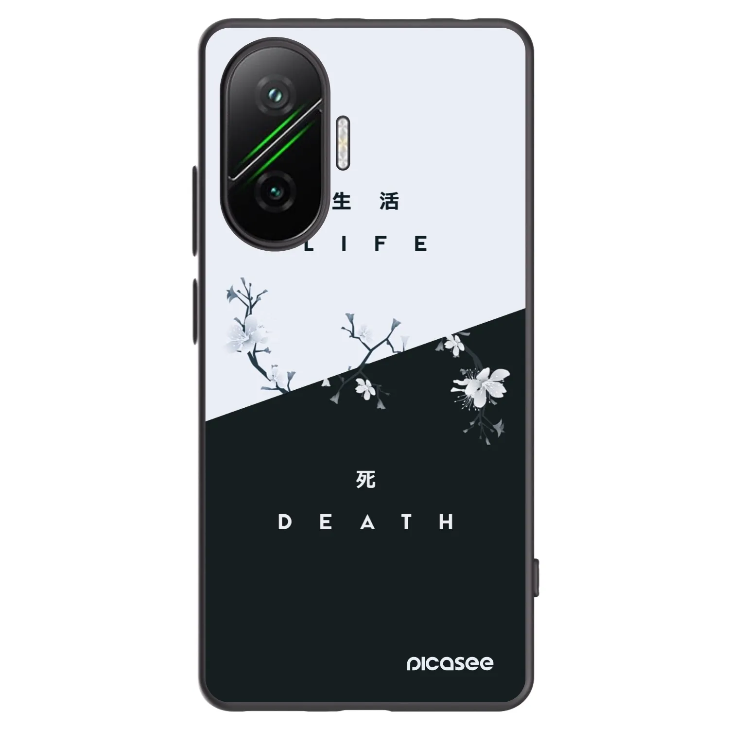 Picasee crna silikonska maskica za Xiaomi Poco F7 Pro 5G - Life - Death