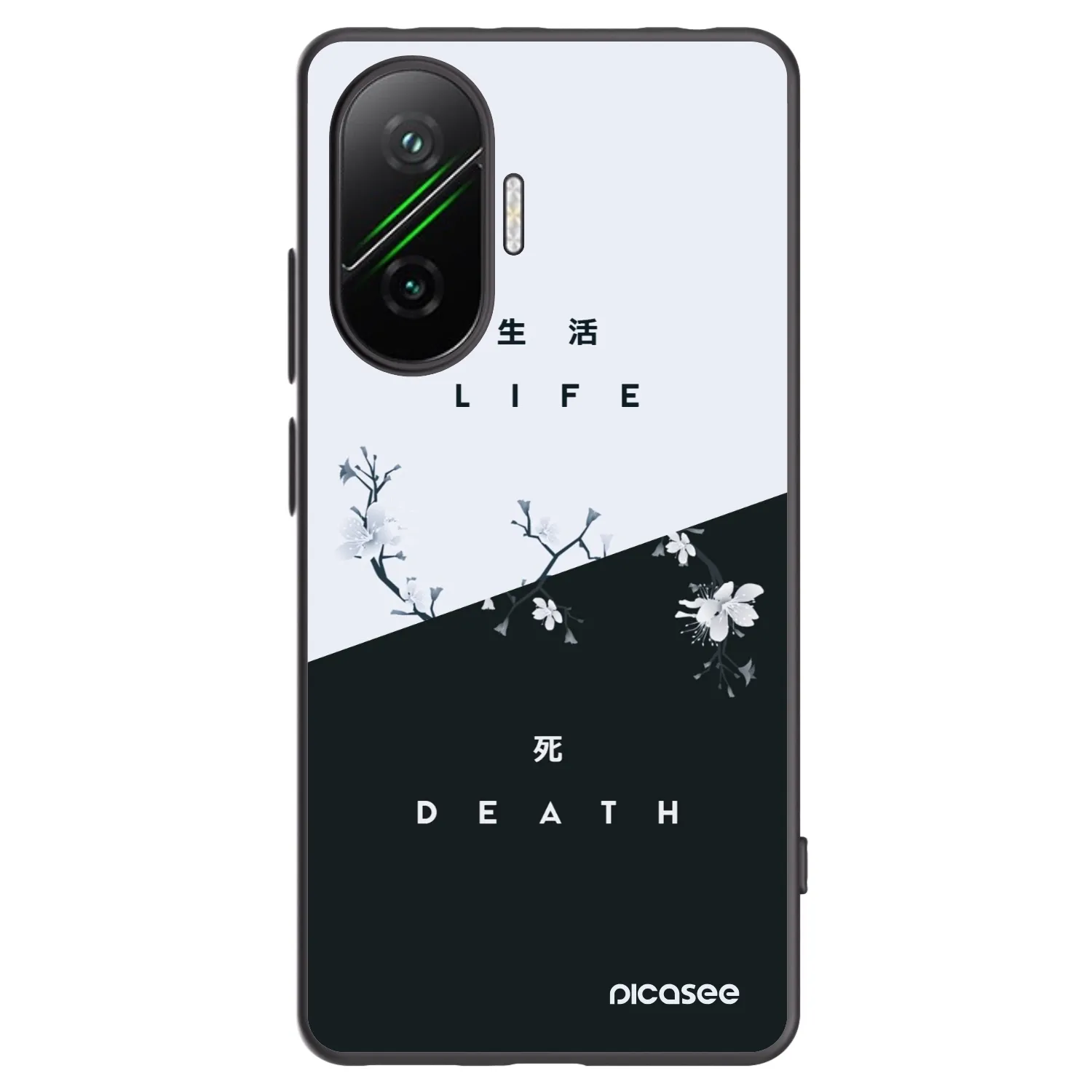 Picasee crna silikonska maskica za Xiaomi Poco F7 5G - Life - Death