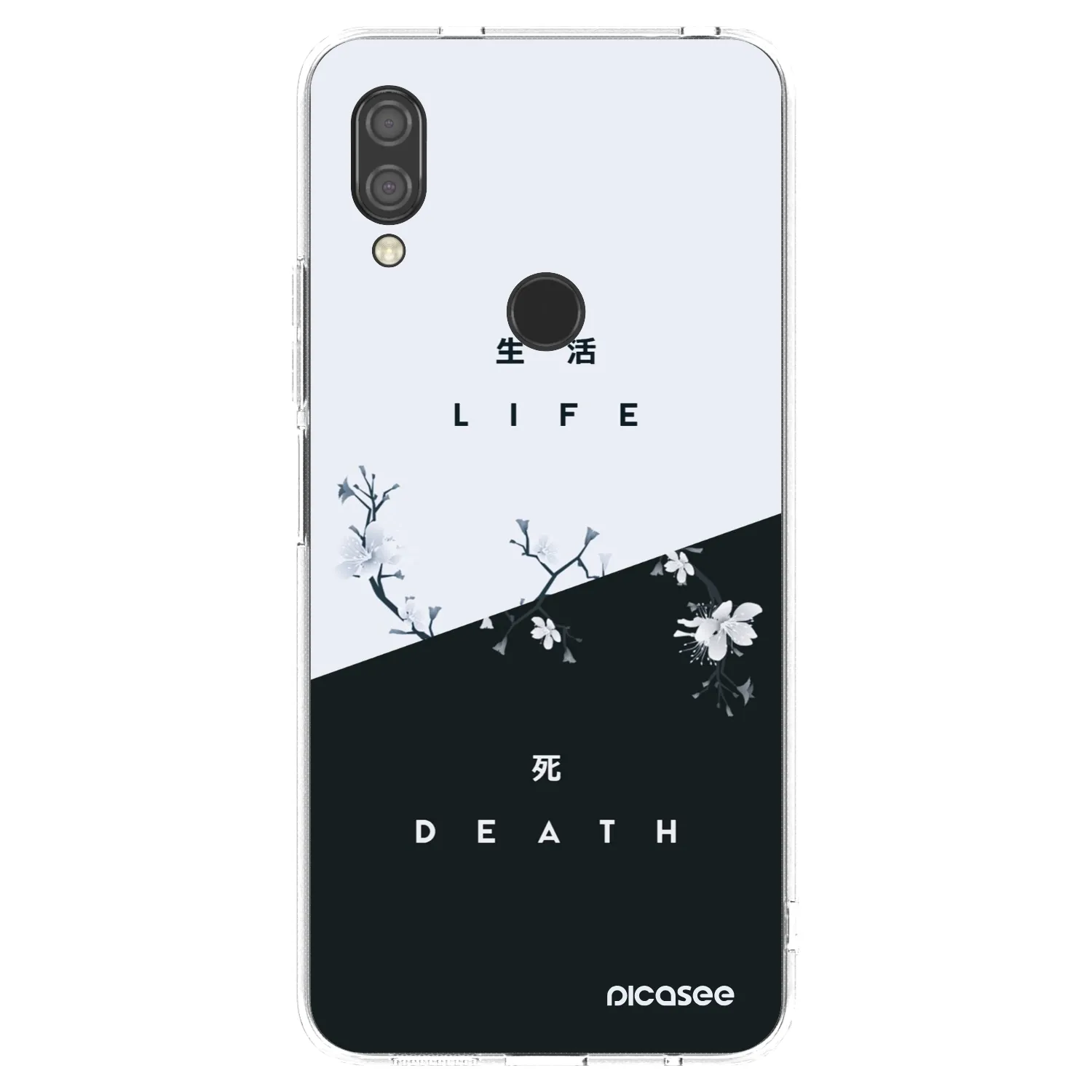 Picasee silikonska prozirna maskica za Xiaomi Redmi 7 - Life - Death