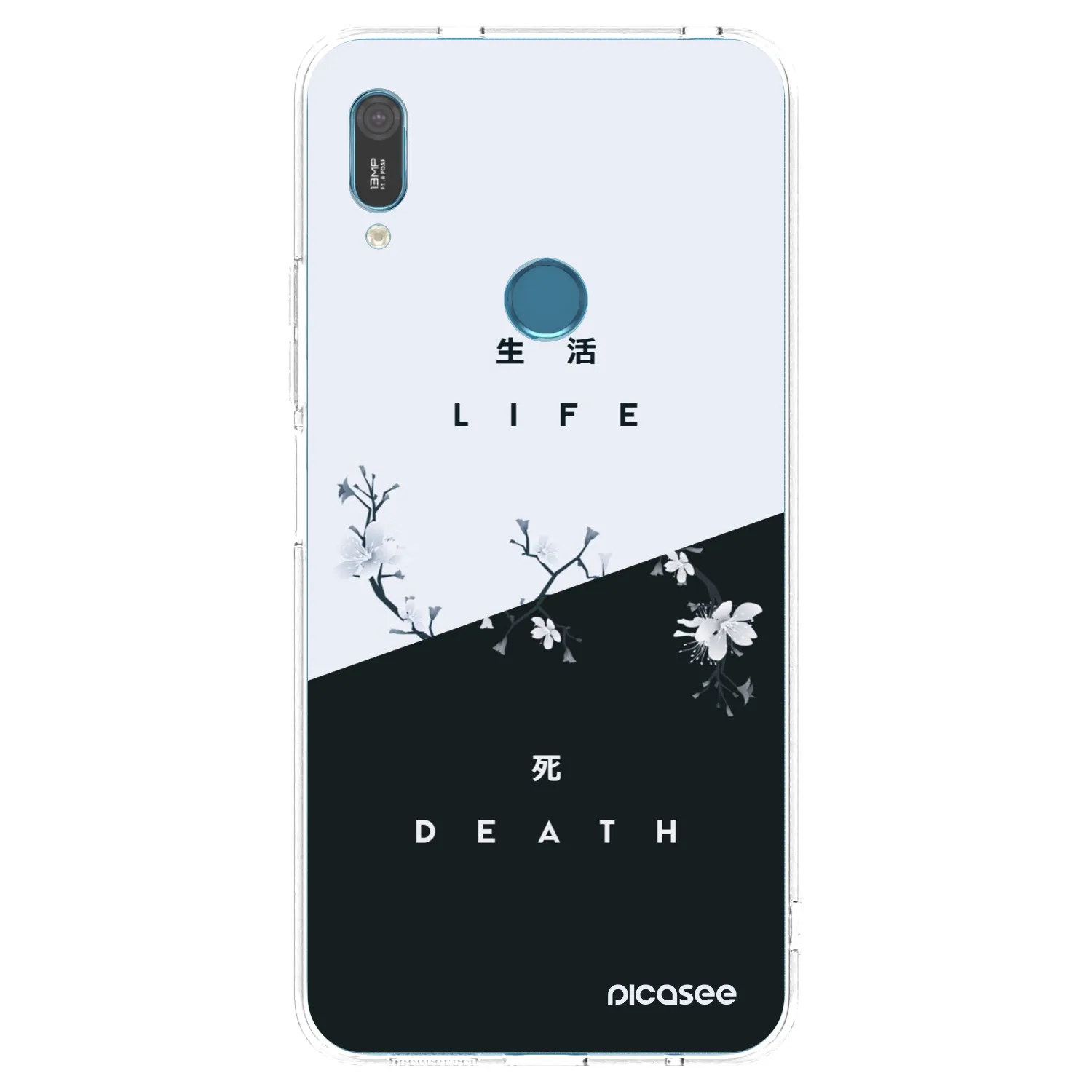 Picasee silikonska prozirna maskica za Huawei Y6 2019 - Life - Death