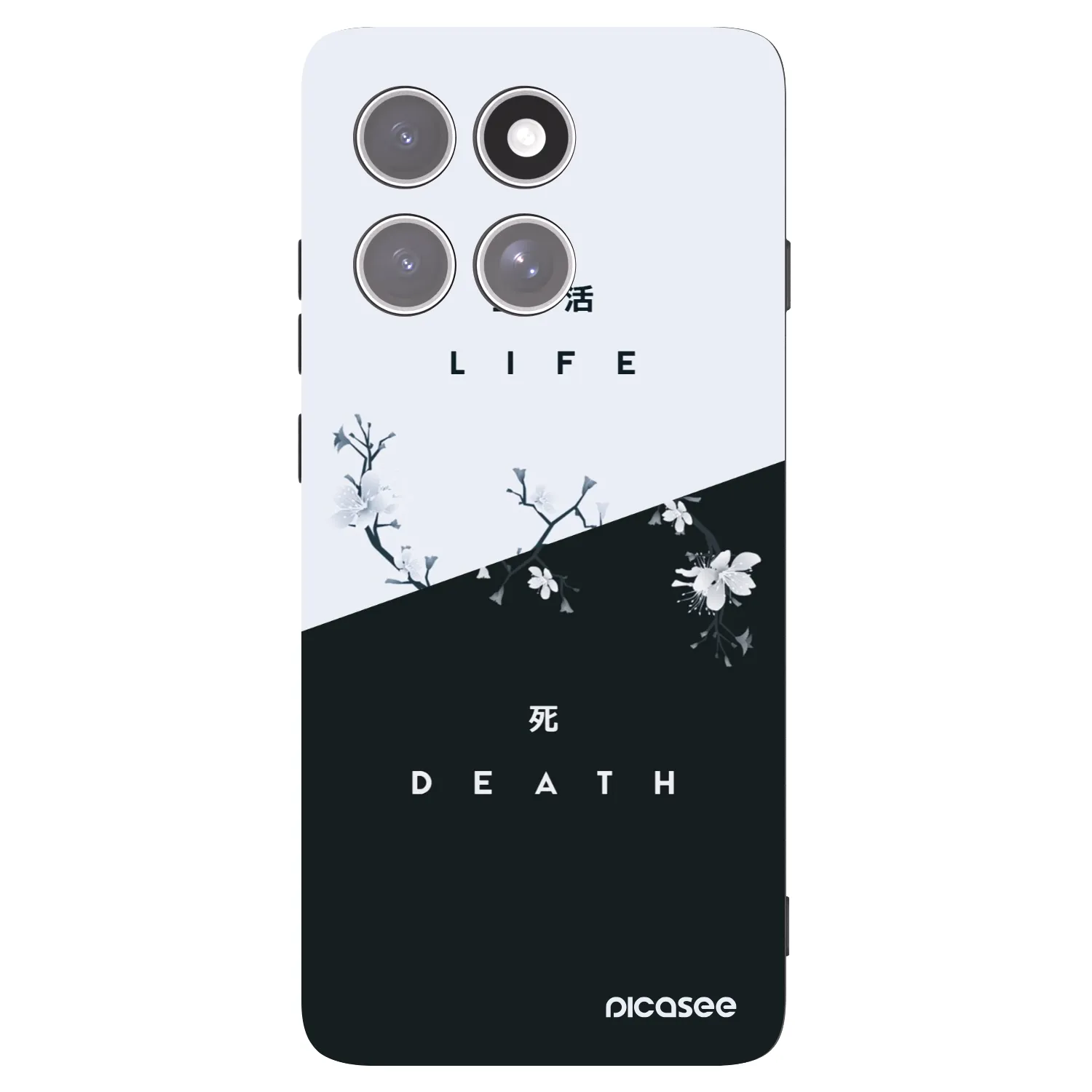 Picasee crna silikonska maskica za Motorola Edge 60 Pro - Life - Death