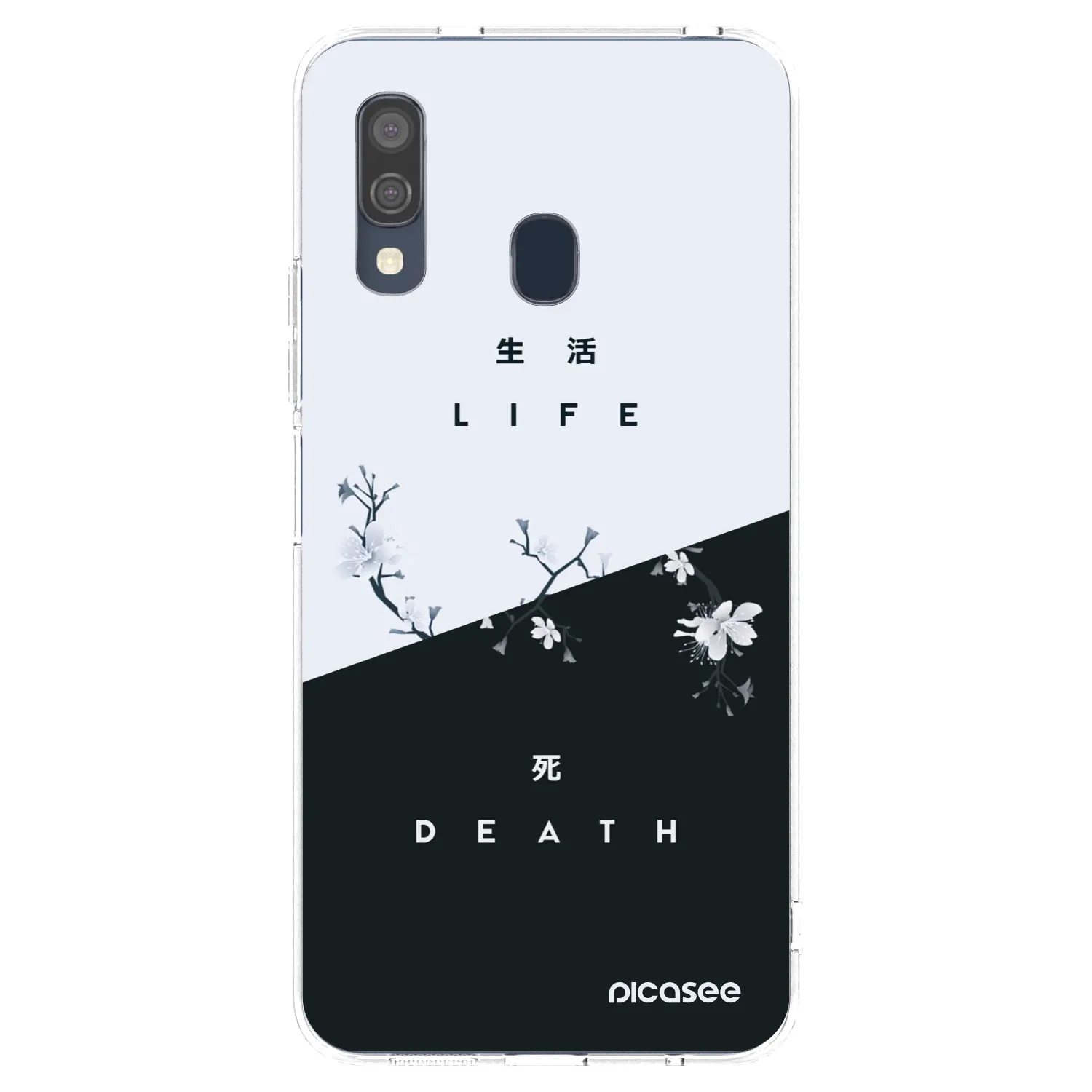Picasee silikonska prozirna maskica za Samsung Galaxy A40 A405F - Life - Death