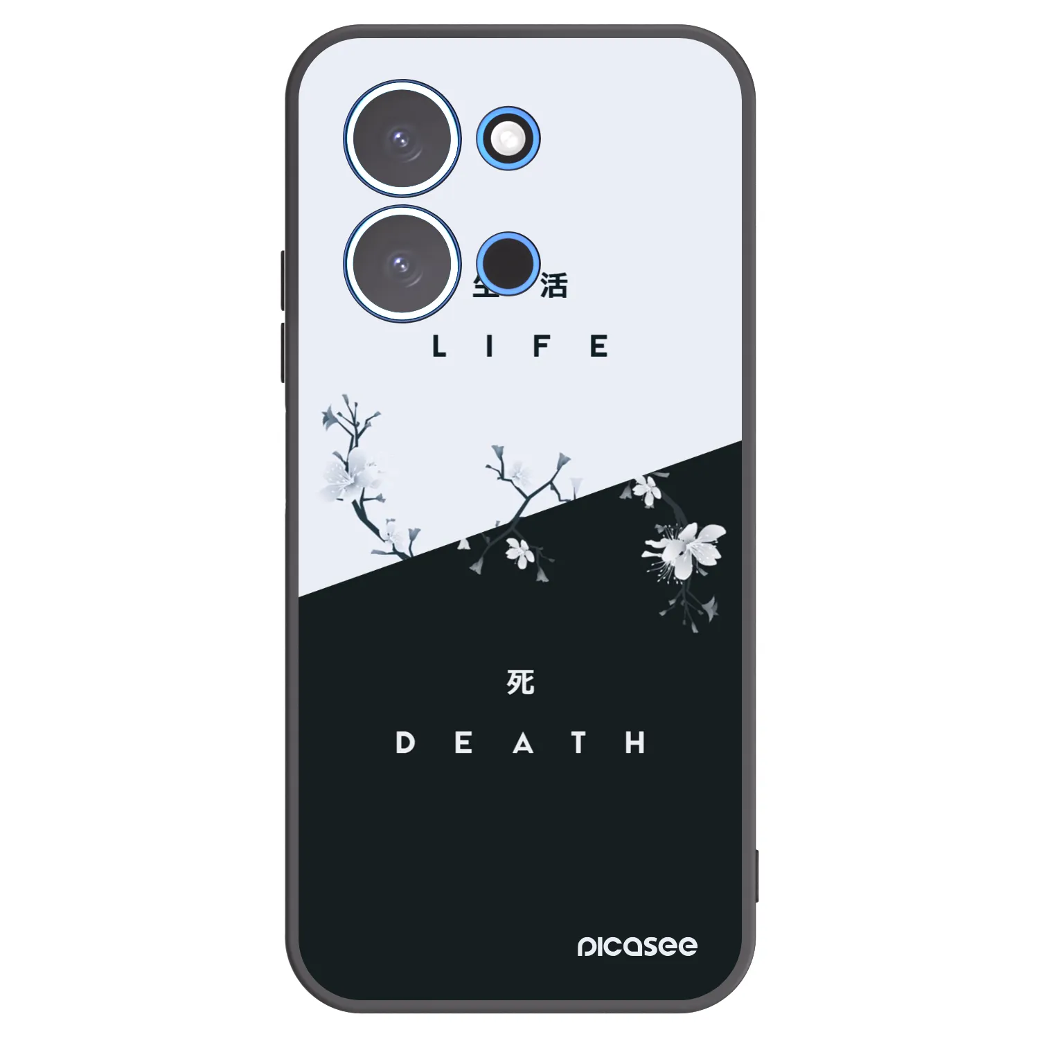 Picasee crna silikonska maskica za Xiaomi Redmi 15C 4G - Life - Death
