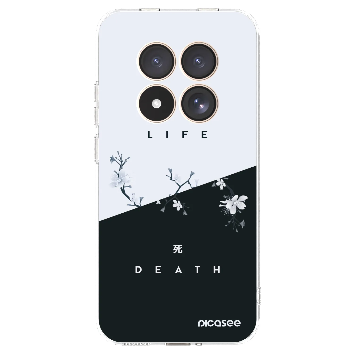 Picasee silikonska prozirna maskica za Xiaomi Redmi Note 15 Pro 4G - Life - Death