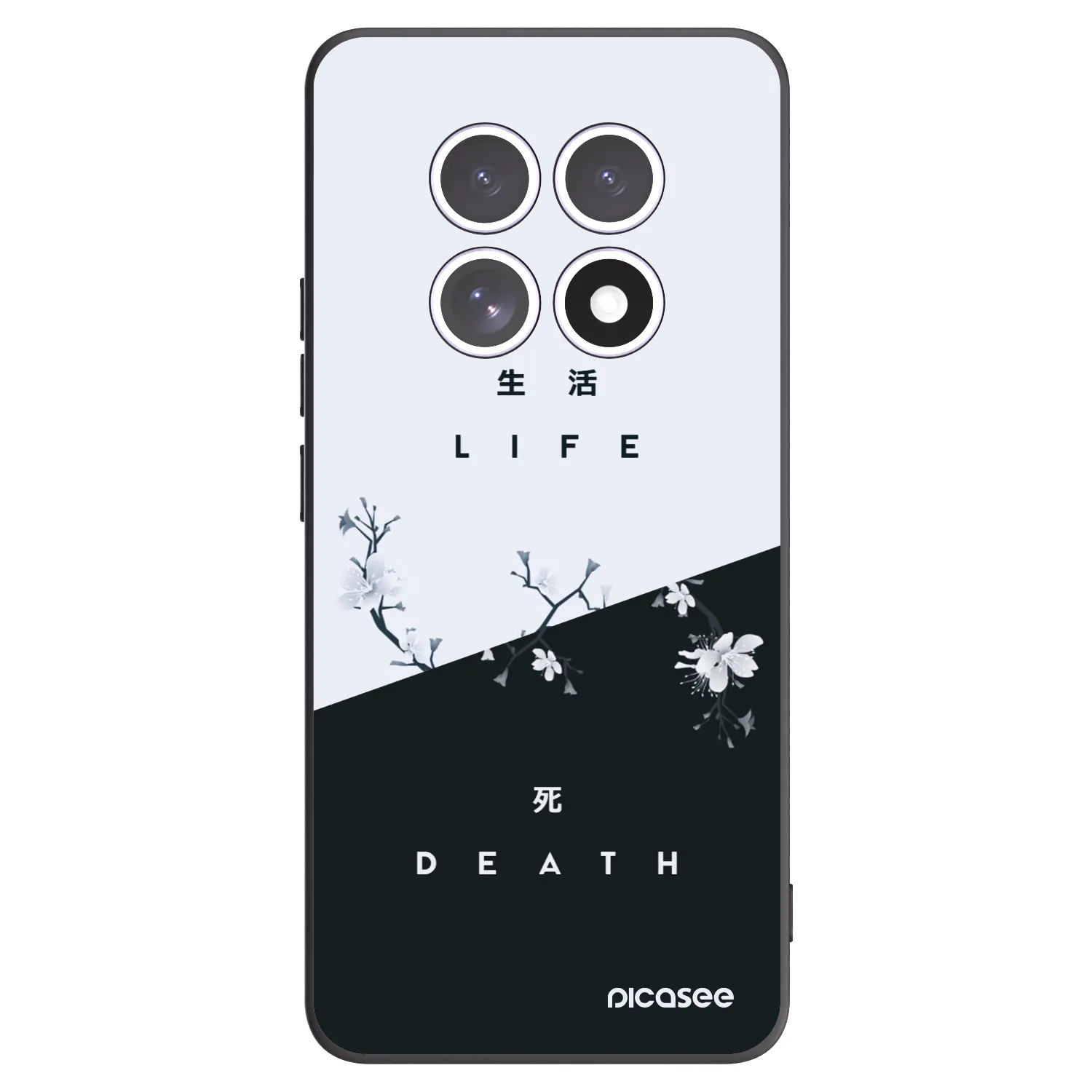 Picasee crna silikonska maskica za Xiaomi Redmi Note 15 - Life - Death
